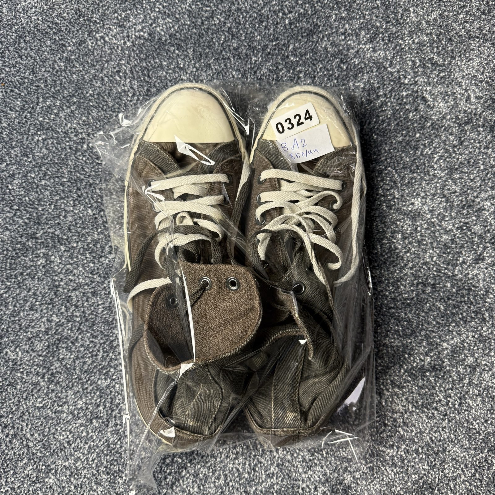 Converse Unisex All Star High Top Trainers UK 12 Brown Double Upper 122651 image 9