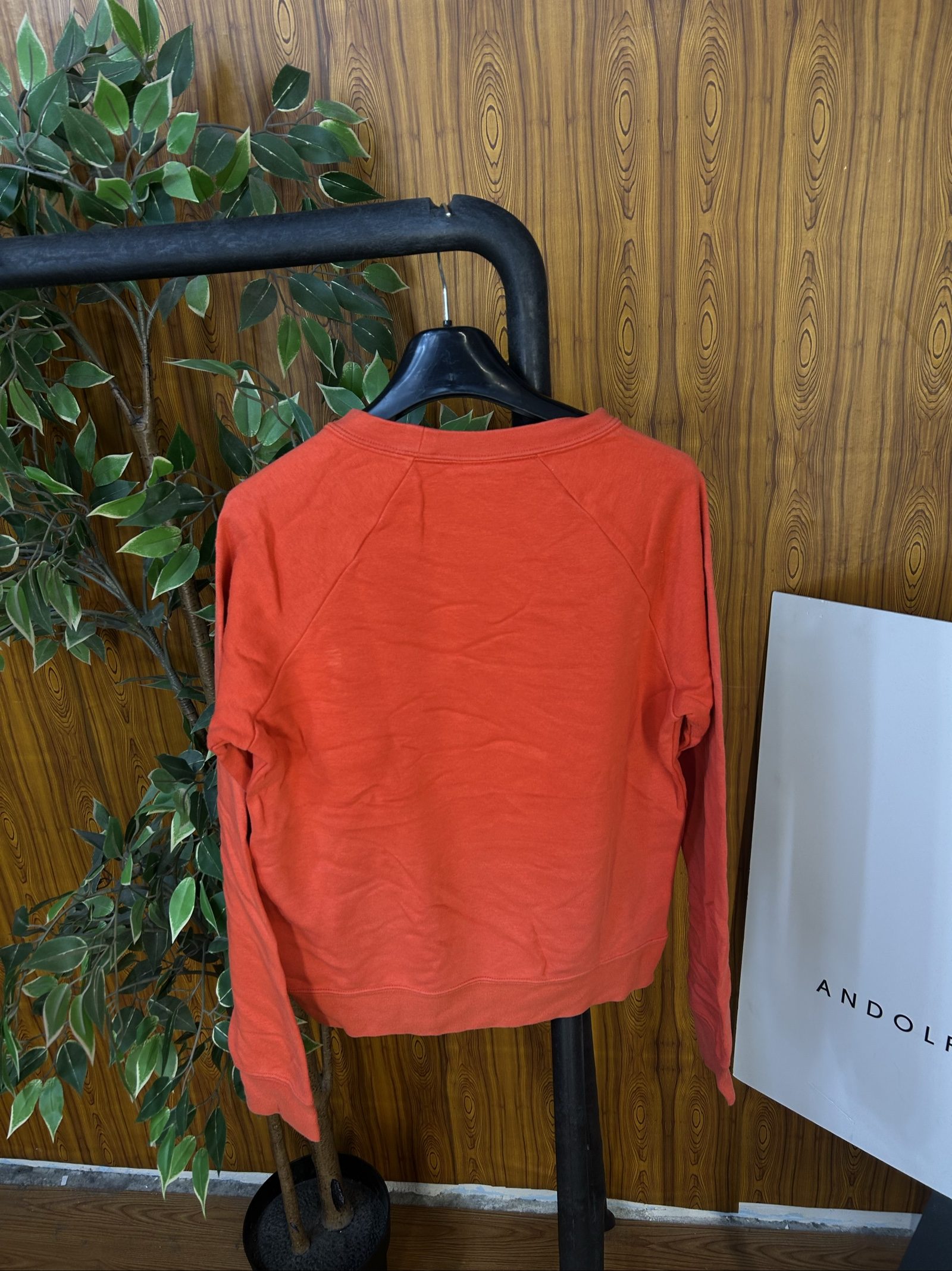 Nike Women's Red Crew Neck Sweatshirt XS image 5