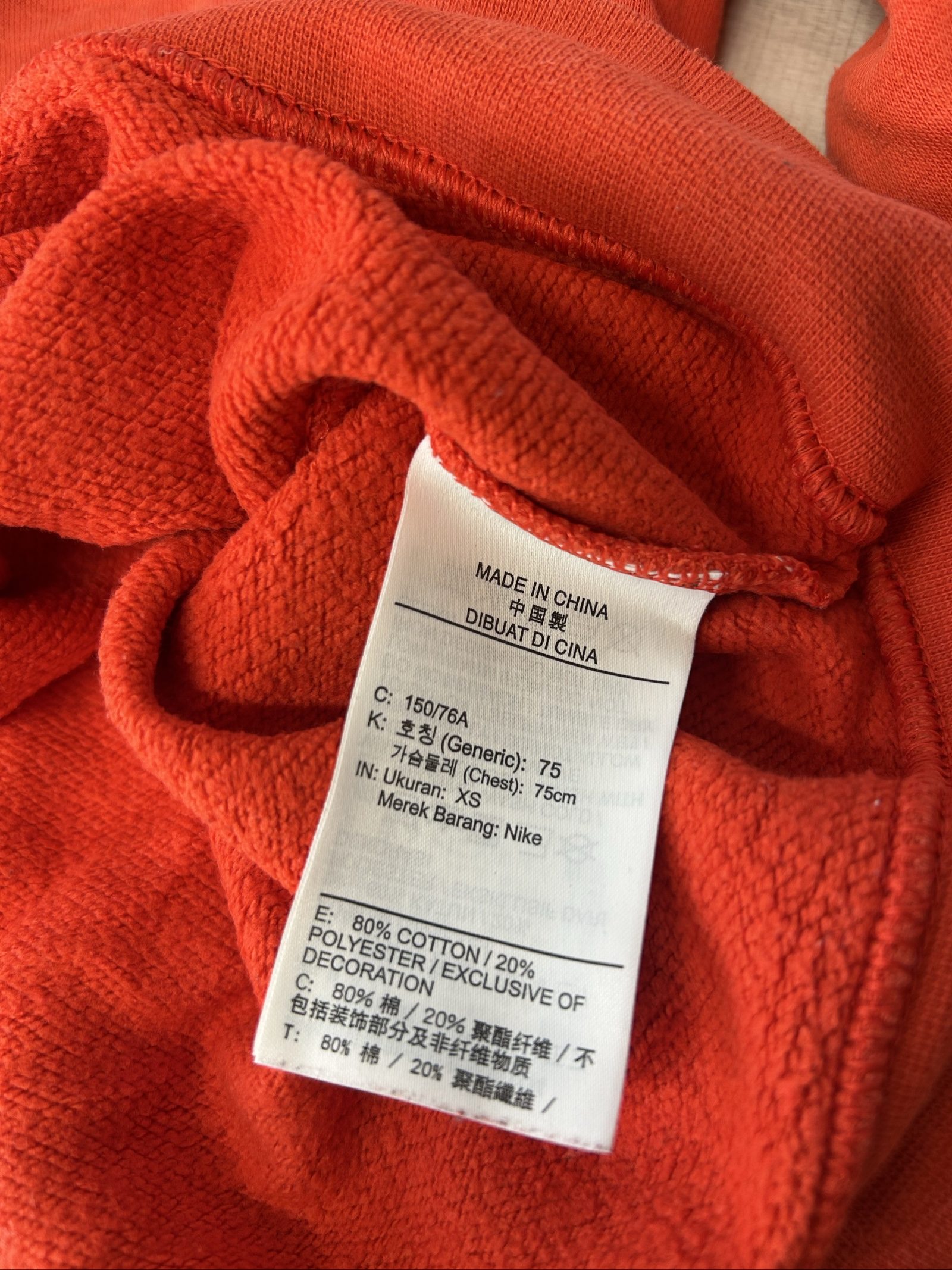 Nike Women's Red Crew Neck Sweatshirt XS image 6