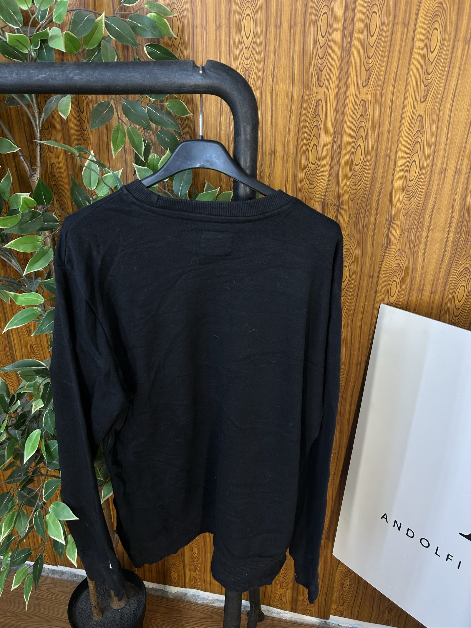 Champion Black Embroidered Logo Sweatshirt Small image 7