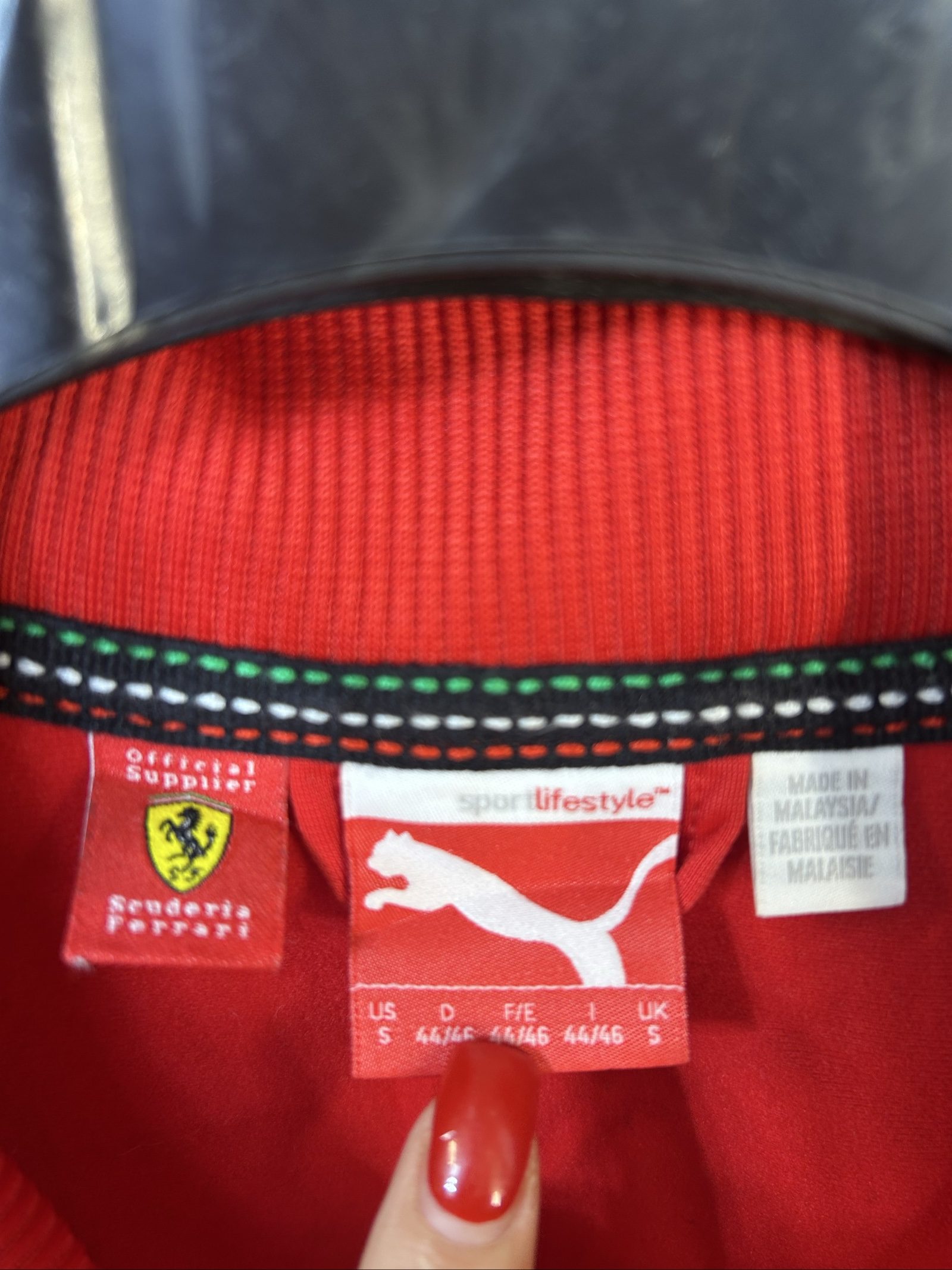 Puma Red Scuderia Ferrari Track Jacket Small image 4
