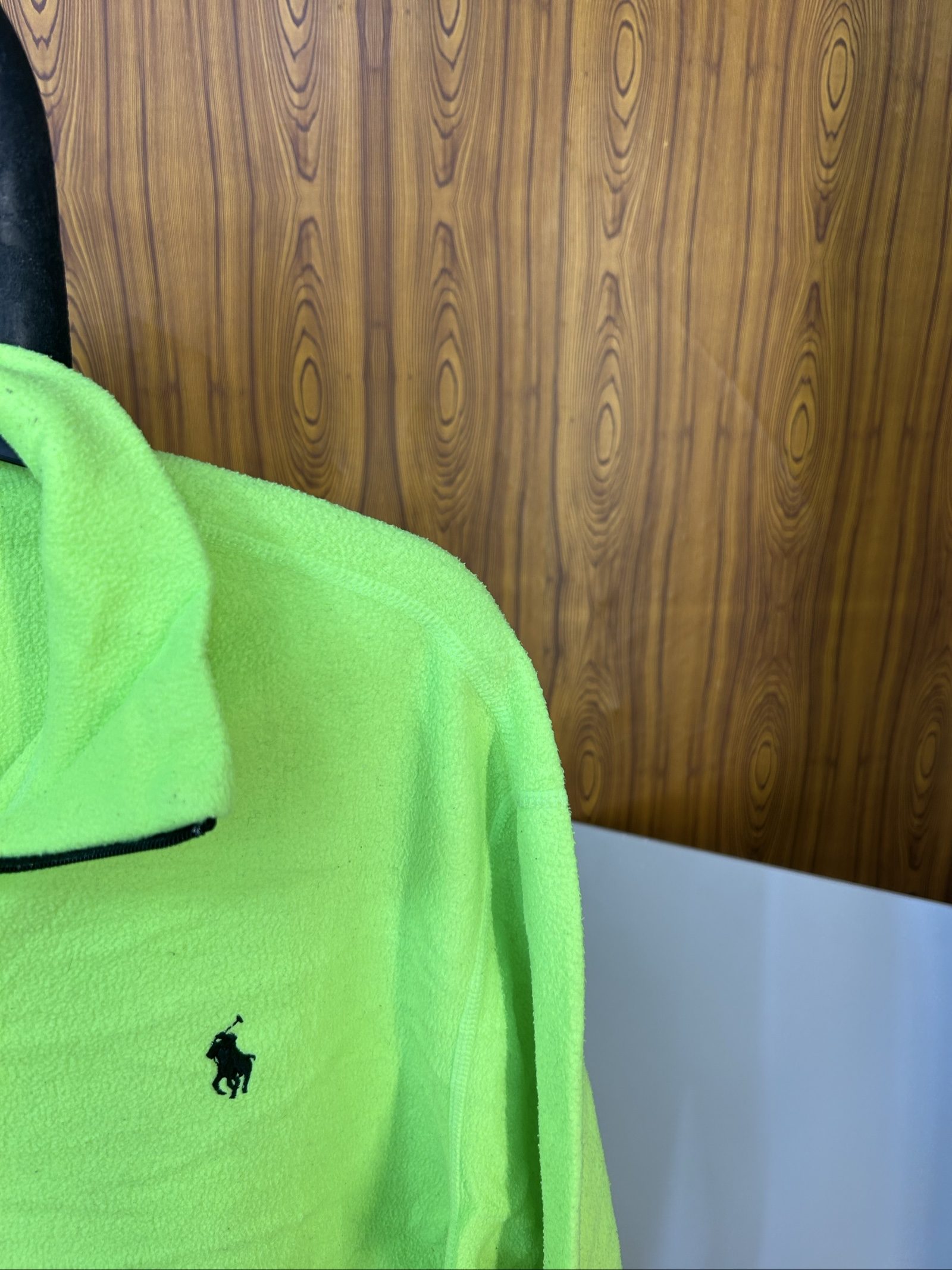 Polo Ralph Lauren Women's Green Fleece Performance Half Zip Medium image 2
