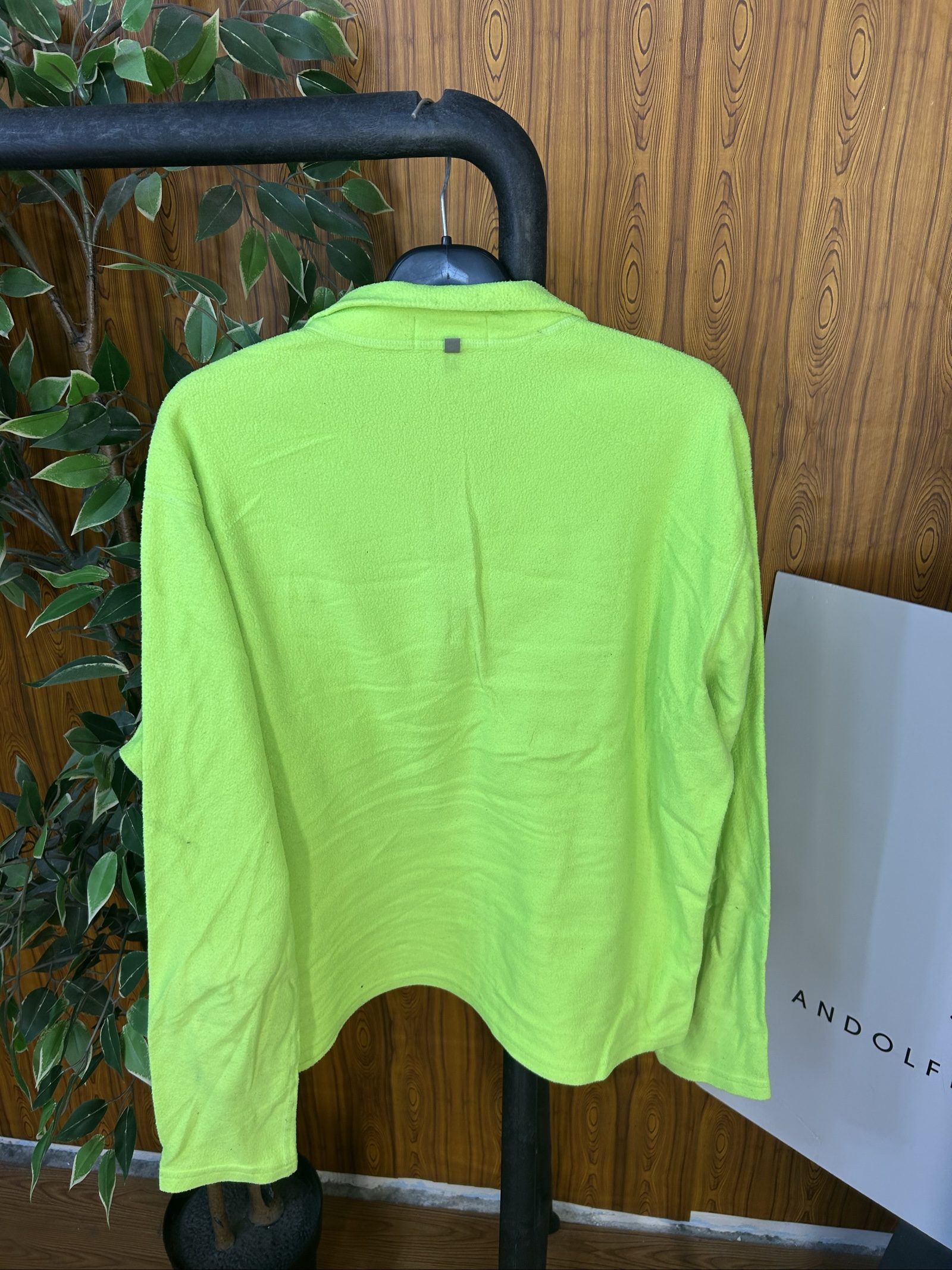 Polo Ralph Lauren Women's Green Fleece Performance Half Zip Medium image 5