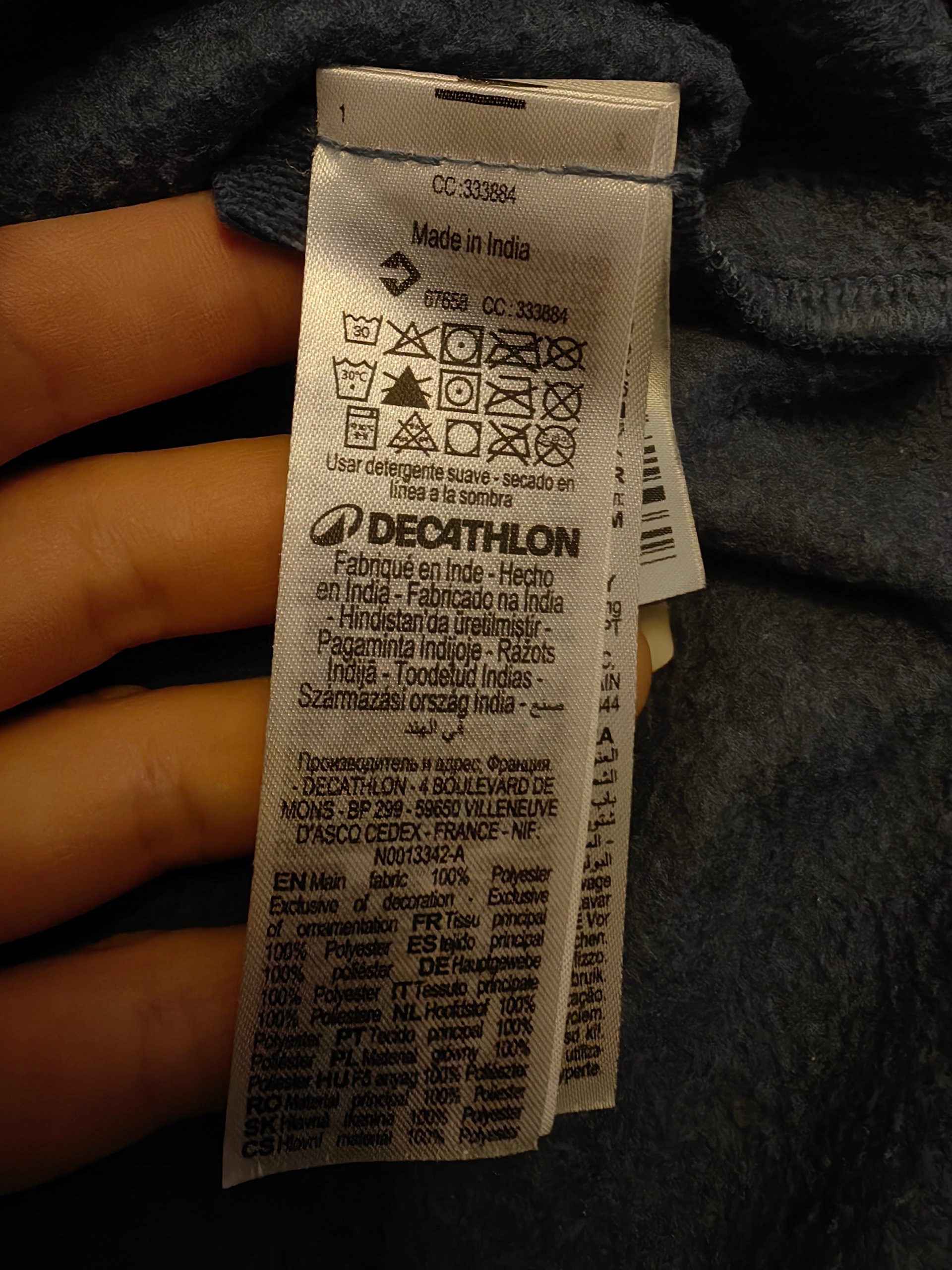 Quechua (Decathlon) silts un ērts sporta džemperis ar rāvējslēdzēju image 4