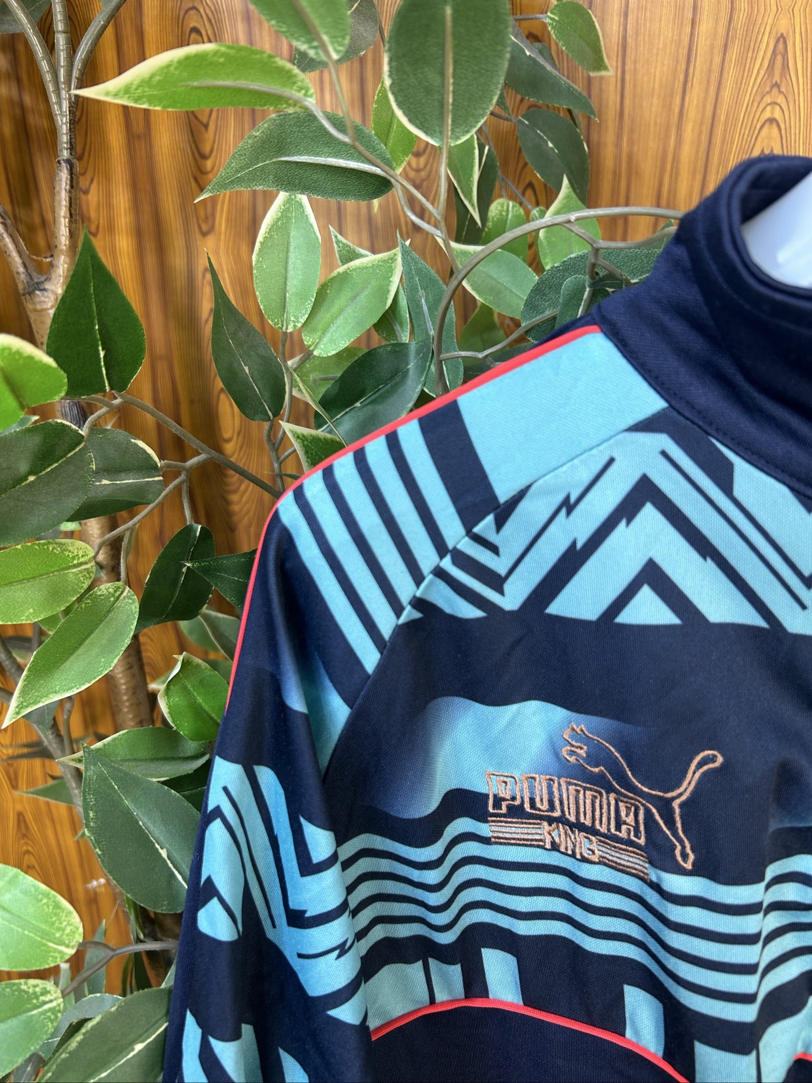 Puma Men's Navy & Light Blue Manchester City Track Jacket Large image 3