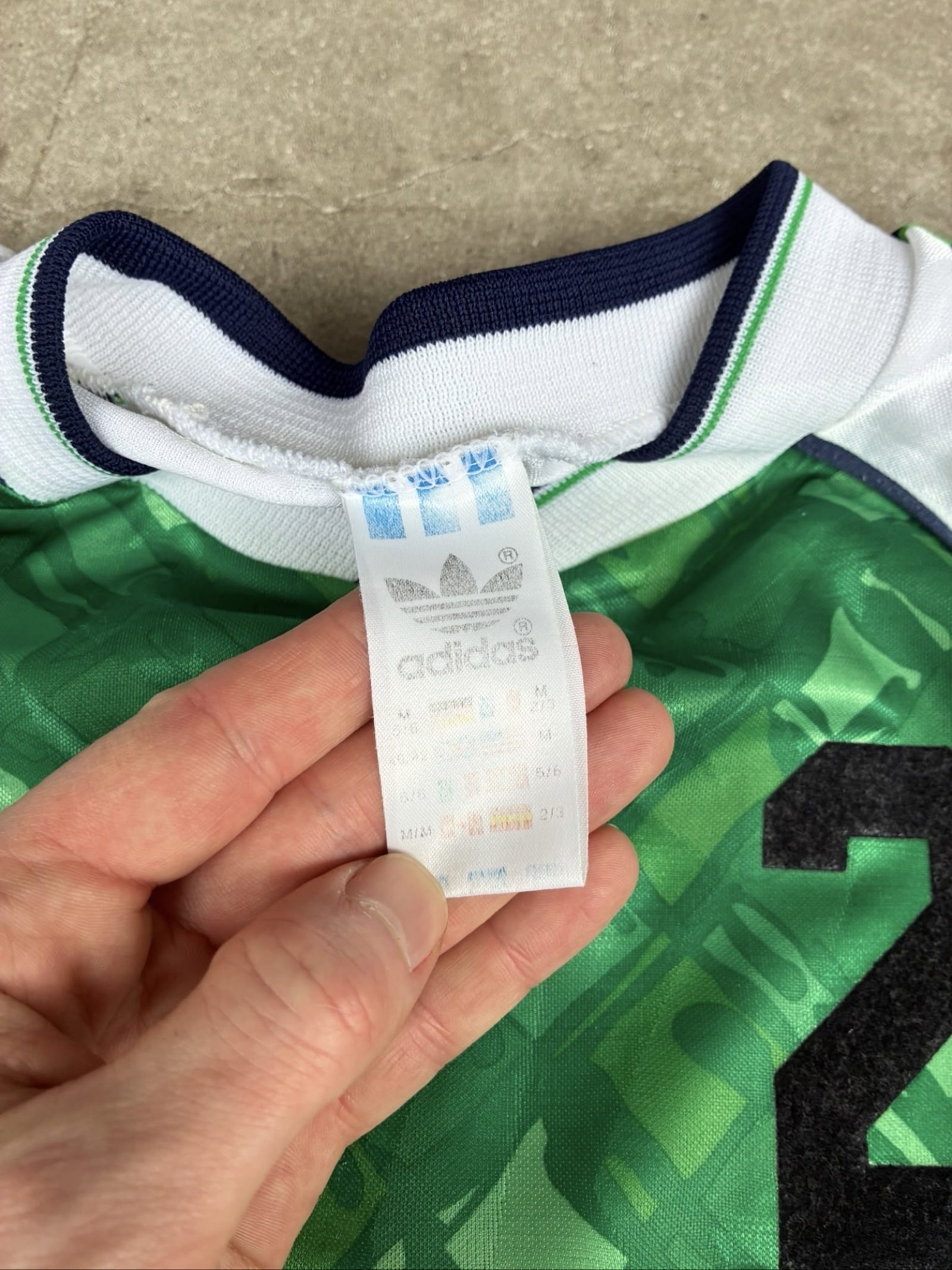 Vintage adidas template shirt 90s made in UK no.2 image 5