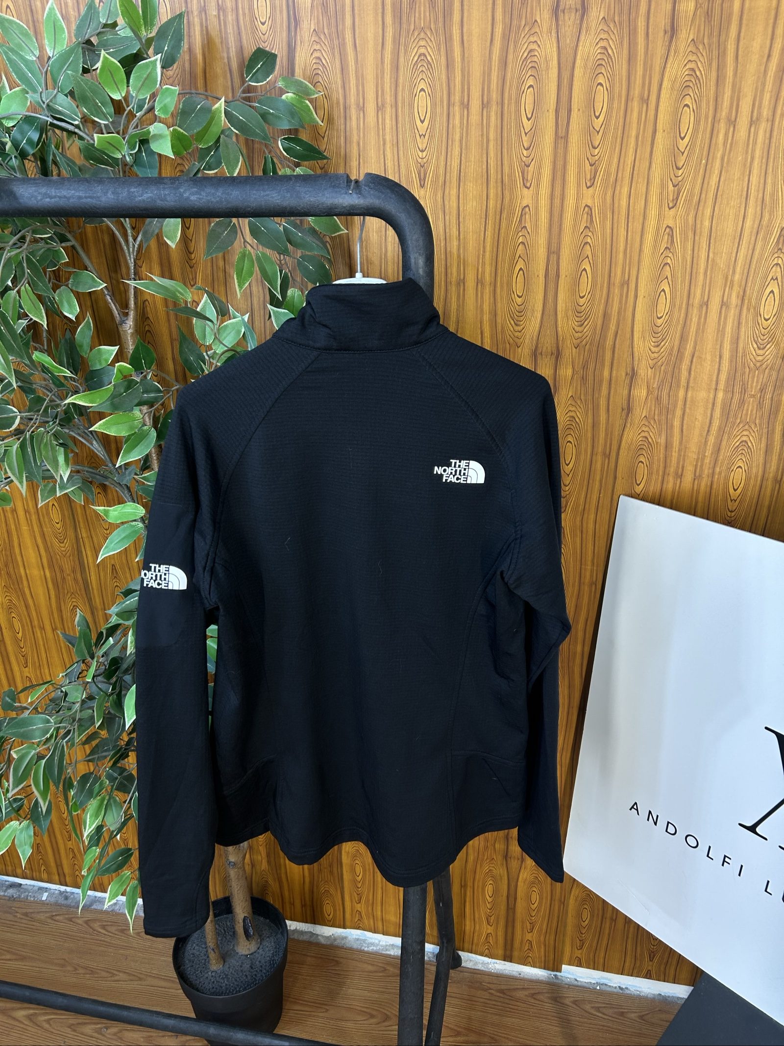 The North Face Black Full-Zip Jacket Medium with Brennan Properties Logo image 5