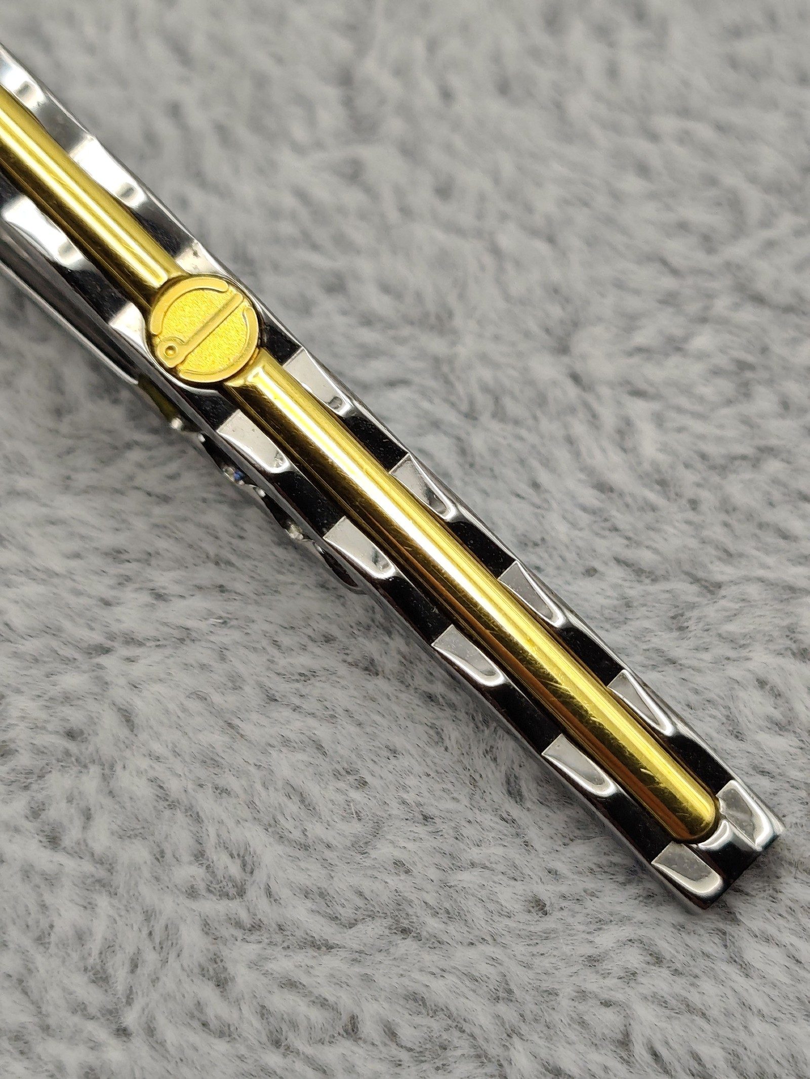 Dunhill Silver & Gold Tone Tie Clip with Logo image 4