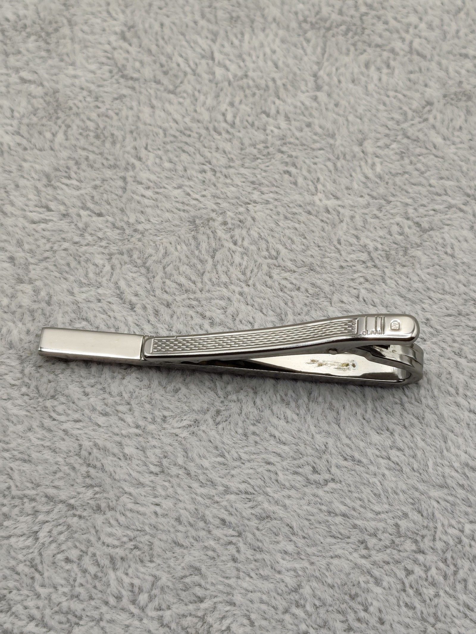 Dunhill Silver & Gold Tone Tie Clip with Logo image 8