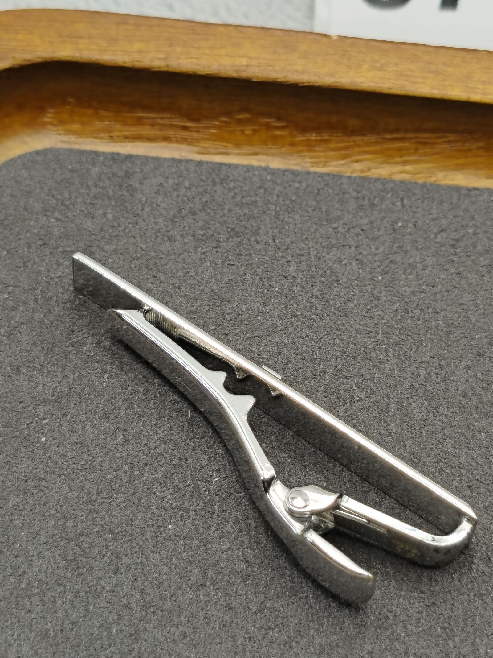 Lanvin Silver & Yellow Tie Clip Bar image 9