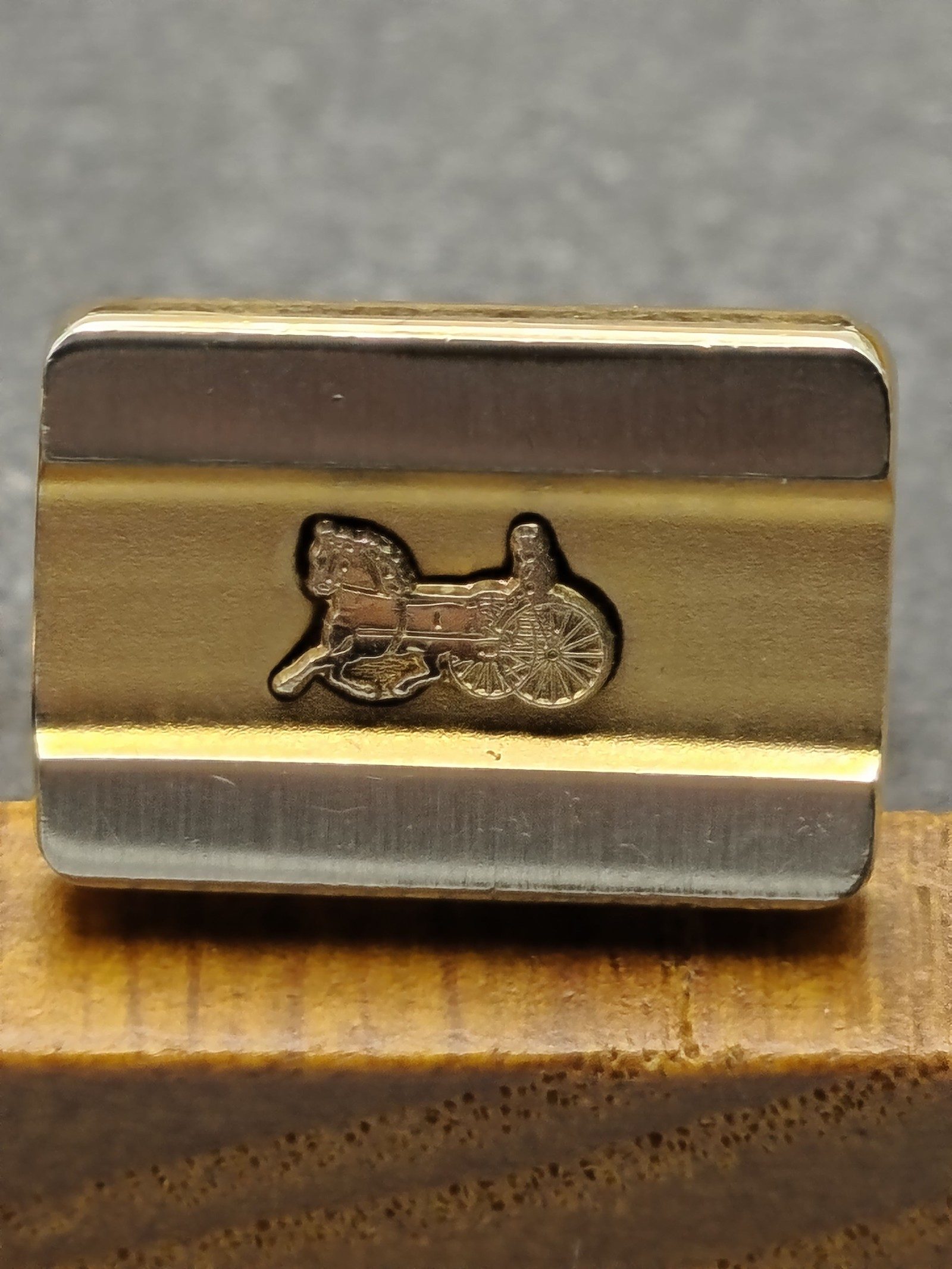 CELINE Gold & Silver Horse & Carriage Cufflinks Gift Boxed image 4