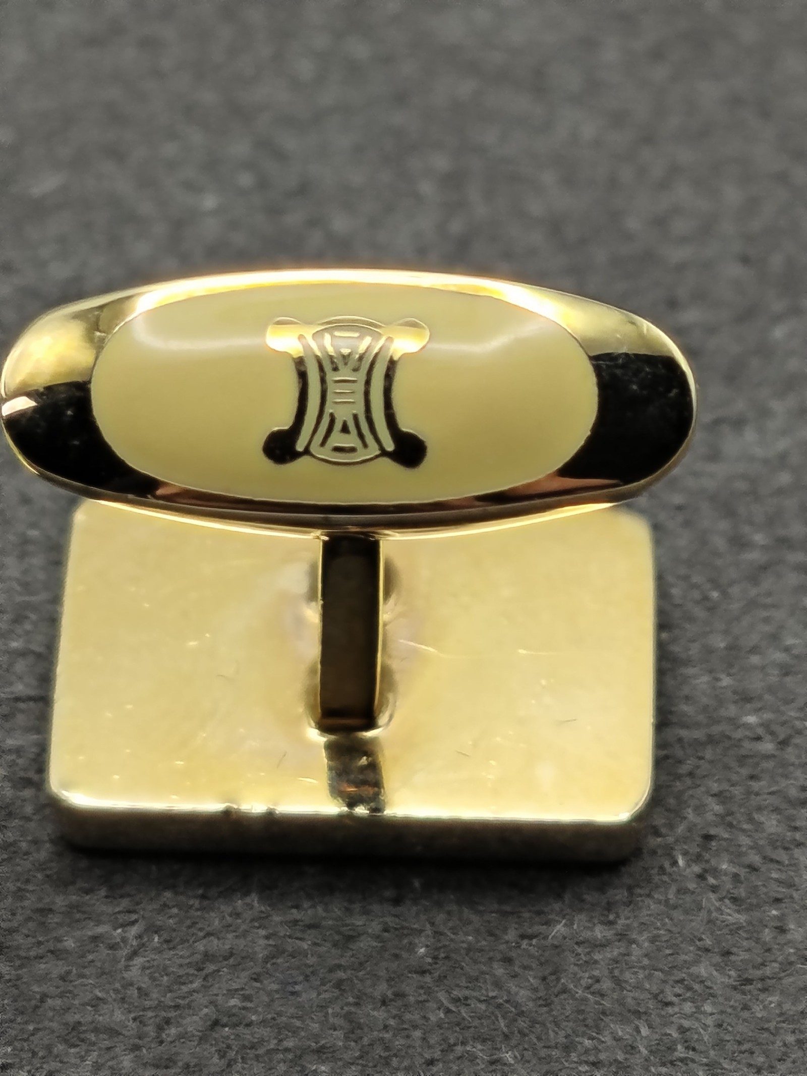 CELINE Gold & Silver Horse & Carriage Cufflinks Gift Boxed image 8
