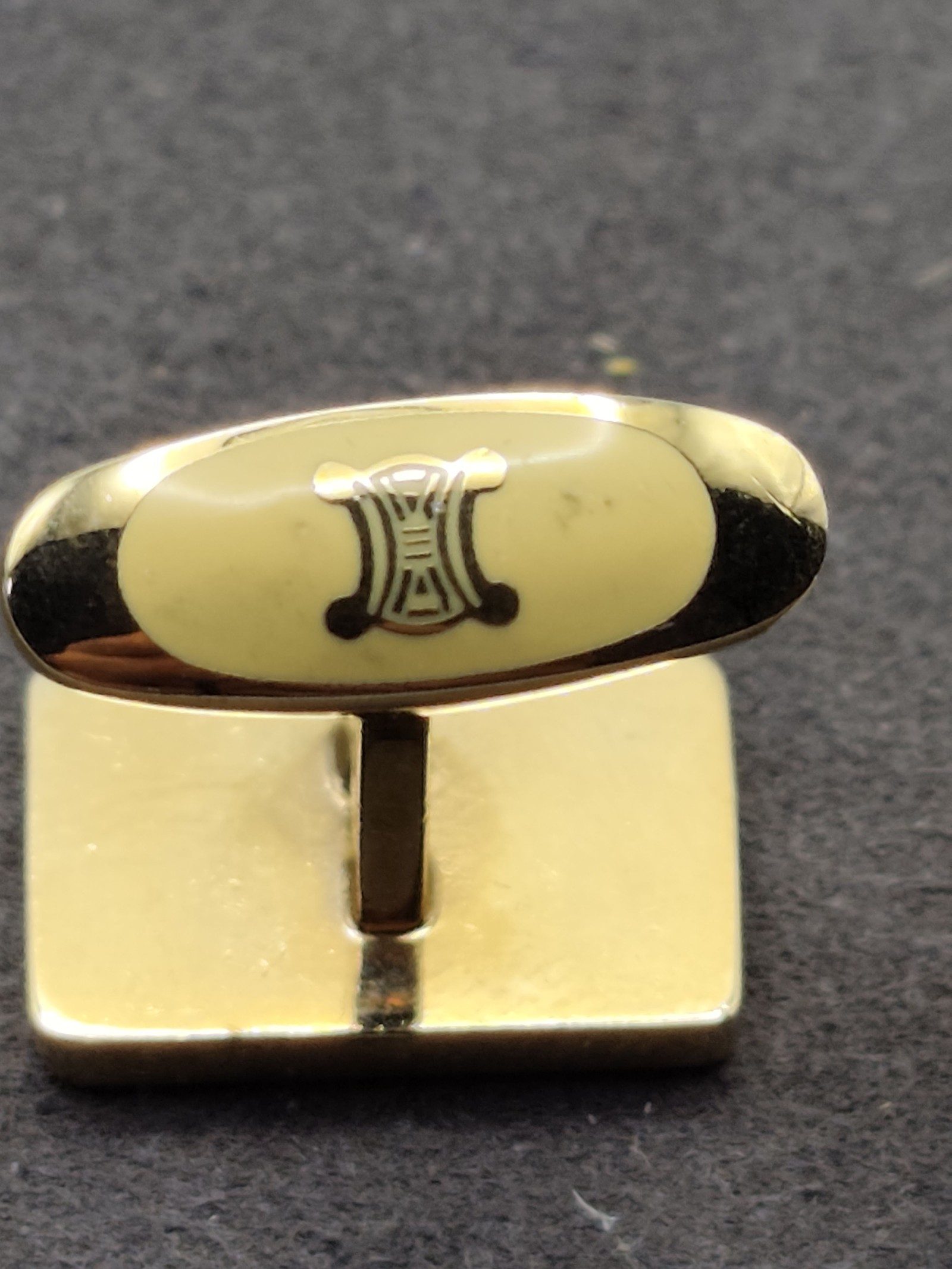 CELINE Gold & Silver Horse & Carriage Cufflinks Gift Boxed image 9