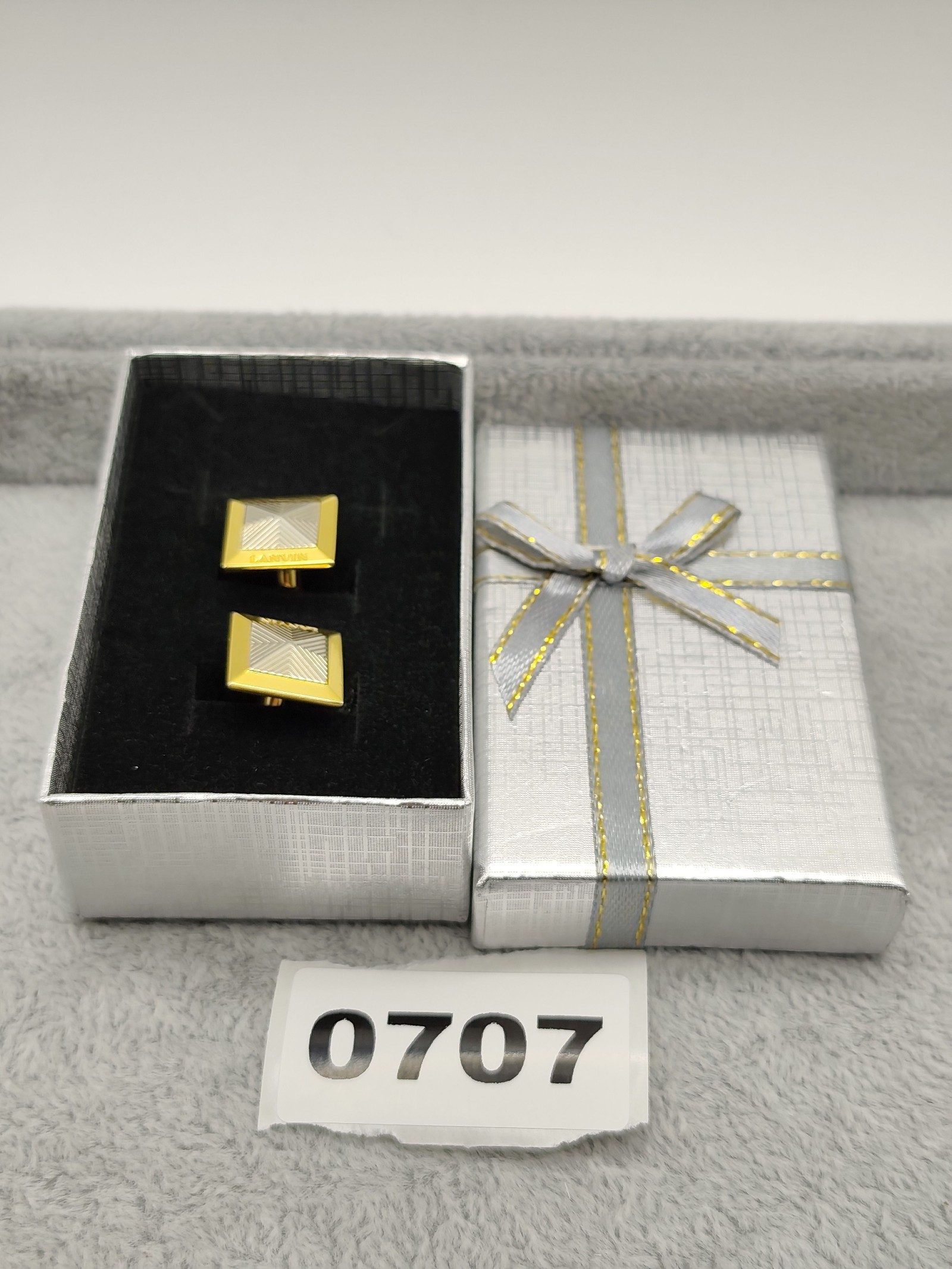 Lanvin Gold & Silver Square Cufflinks