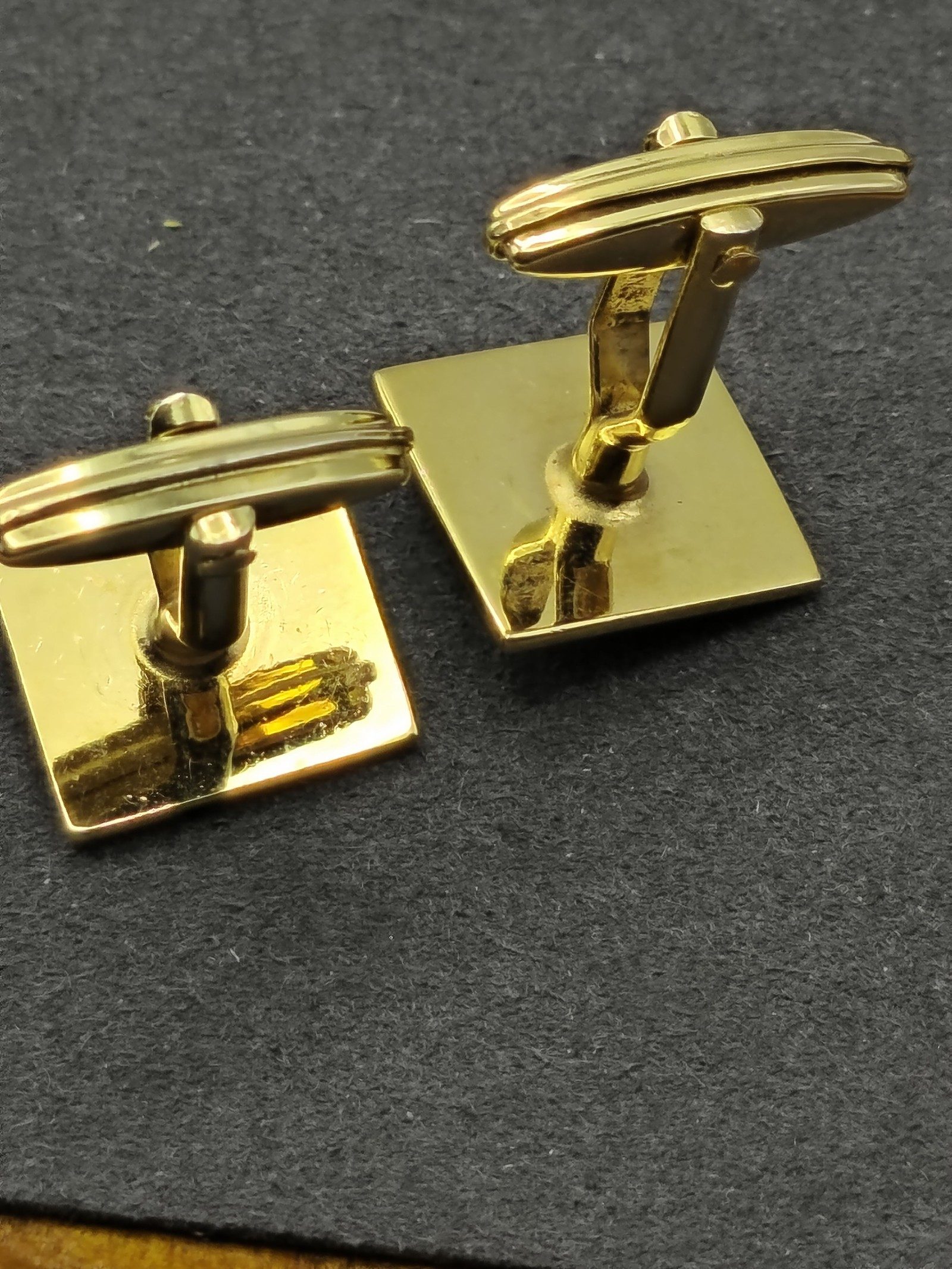 Lanvin Gold & Silver Square Cufflinks image 6