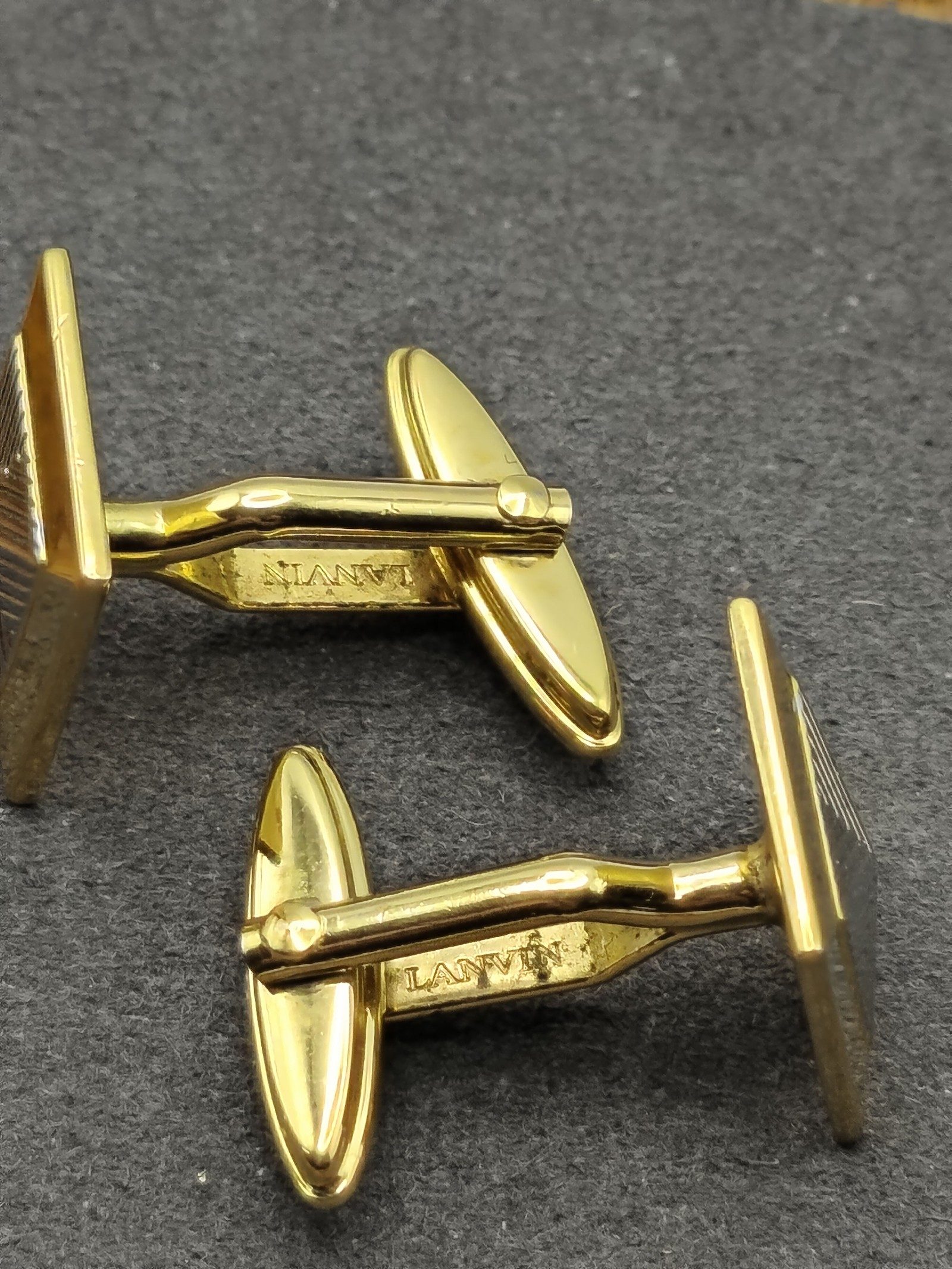 Lanvin Gold & Silver Square Cufflinks image 7