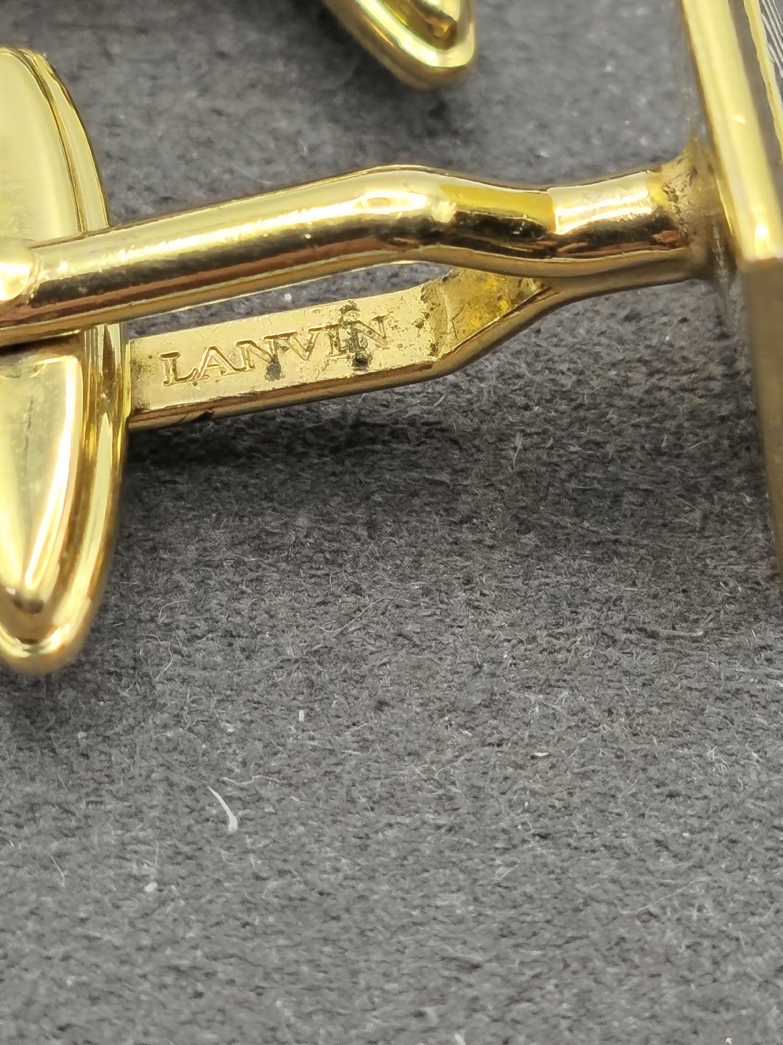 Lanvin Gold & Silver Square Cufflinks image 8