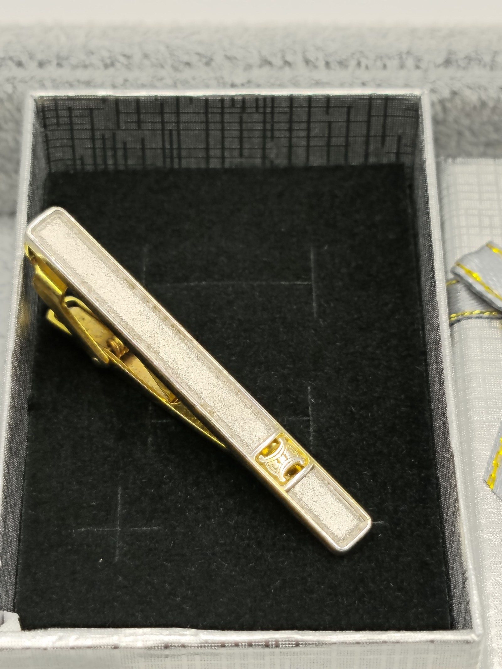 Celine Silver & Gold Tone Tie Clip image 2