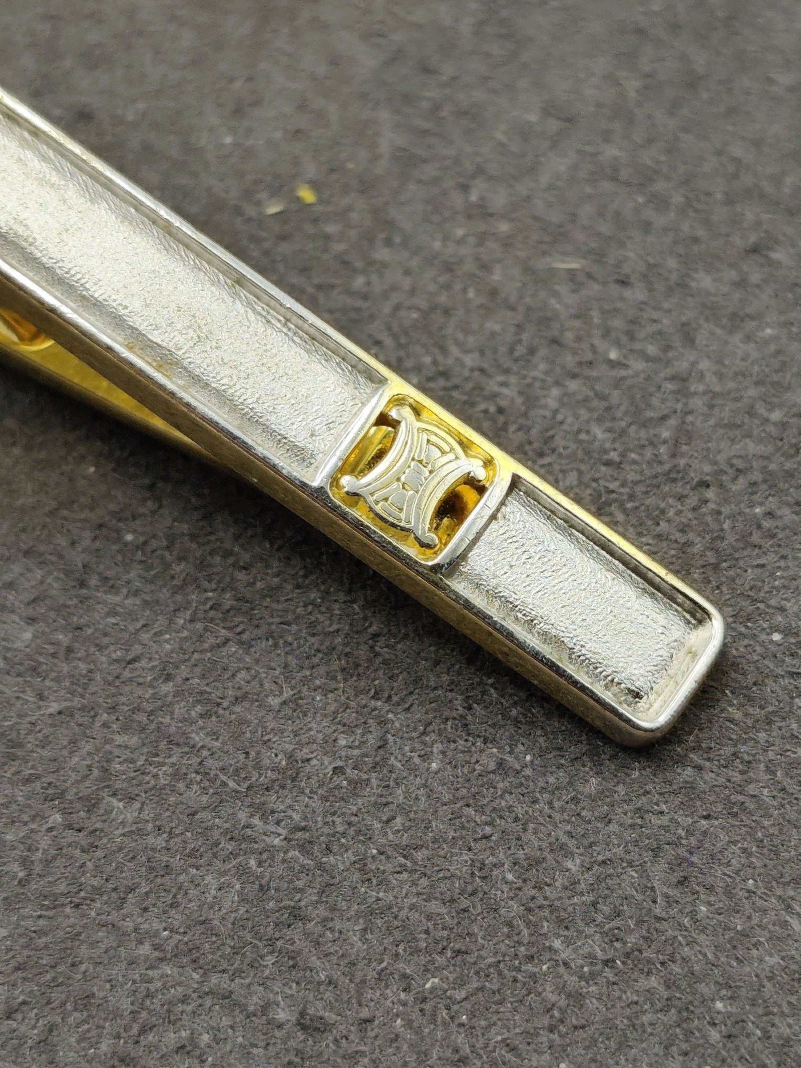 Celine Silver & Gold Tone Tie Clip image 4