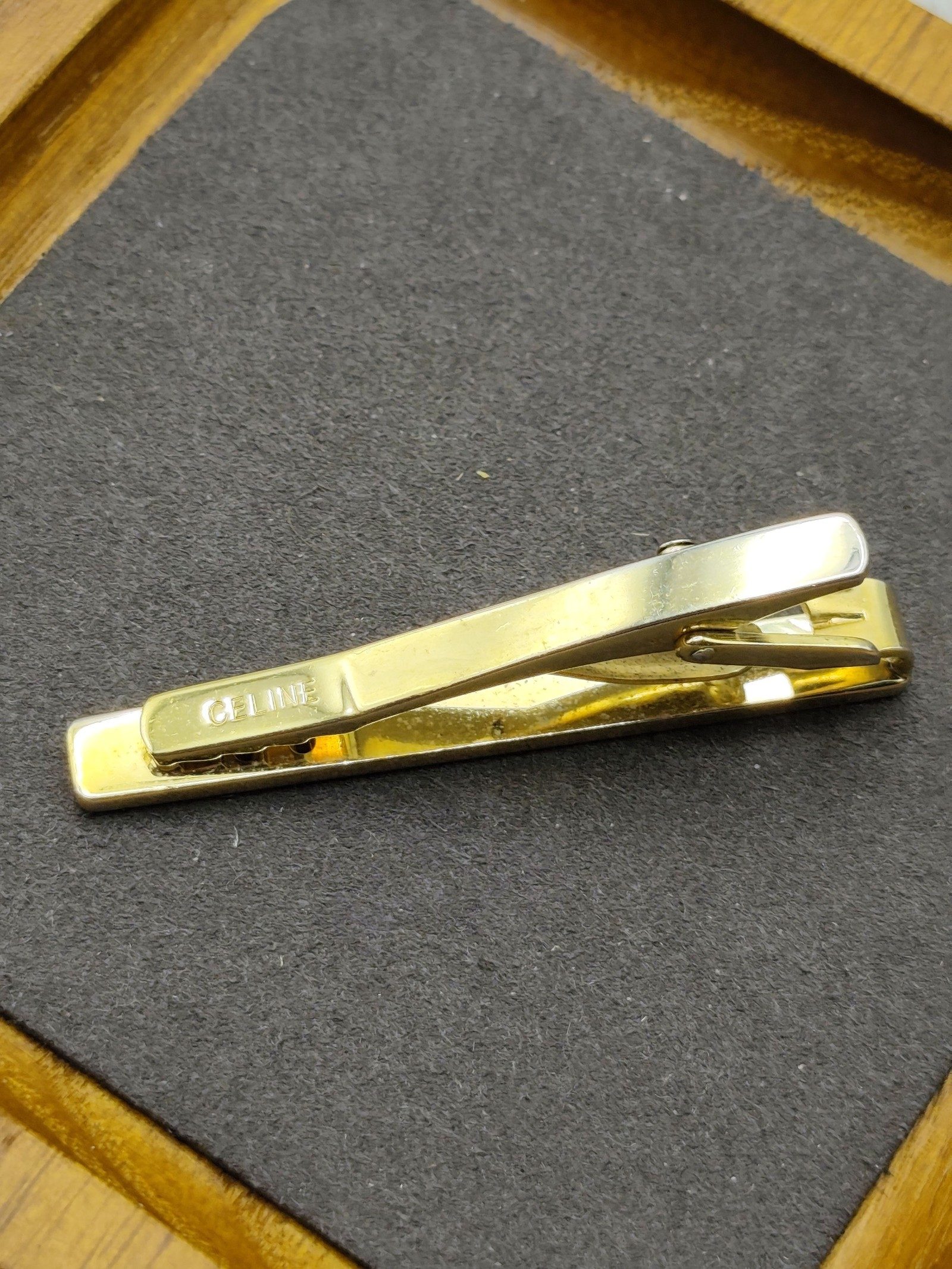 Celine Silver & Gold Tone Tie Clip image 8