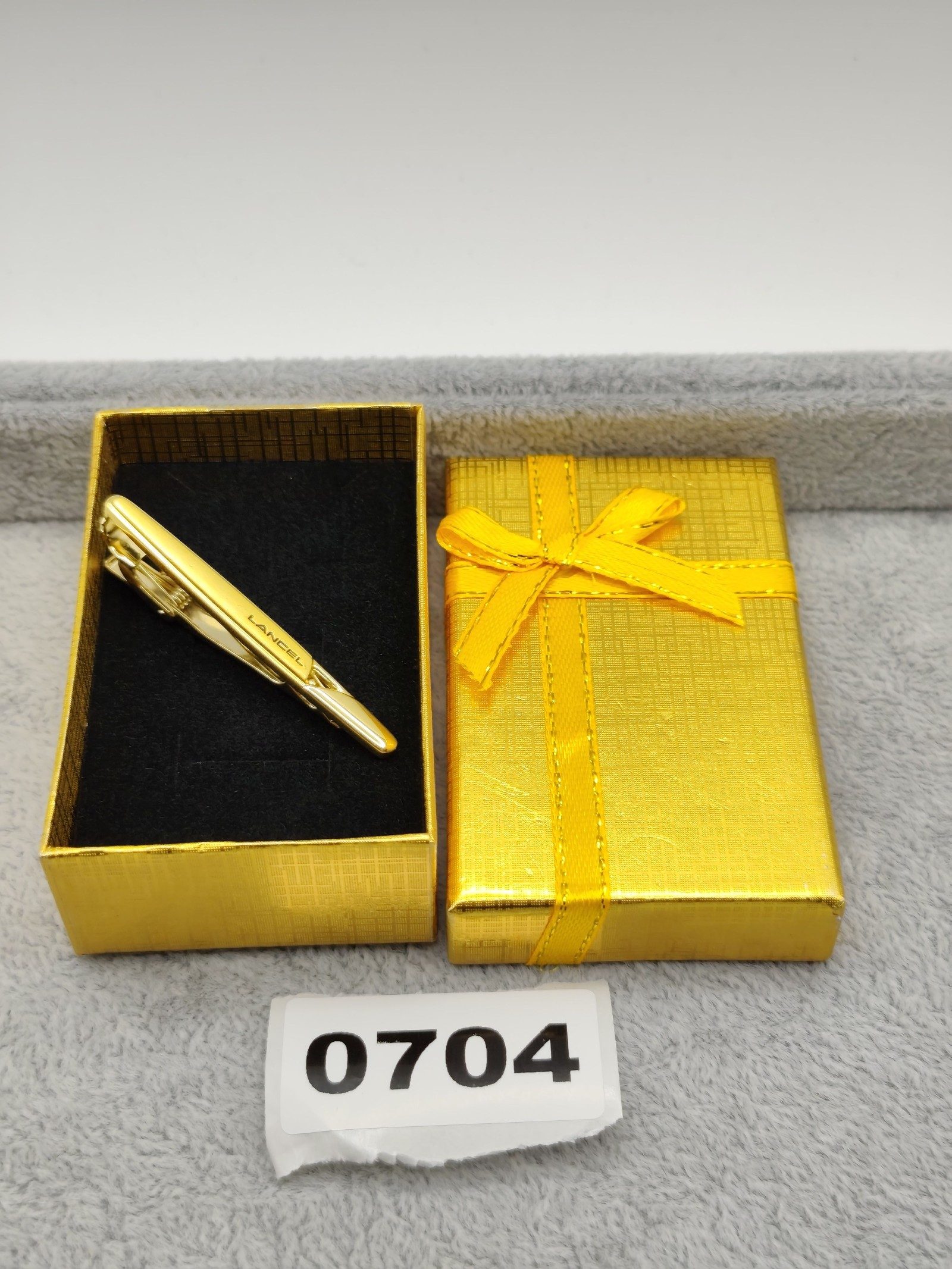 Lancel Gold Tone Tie Clip