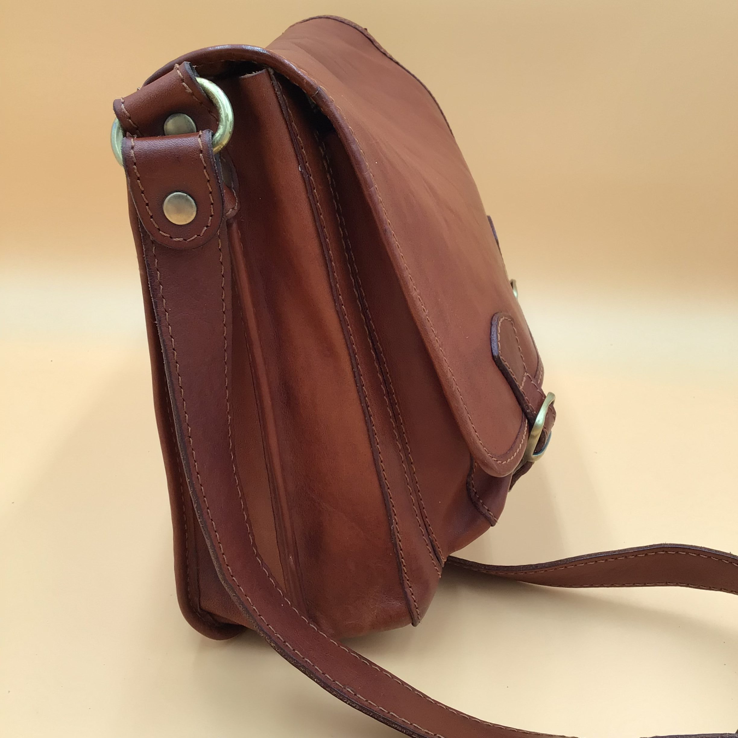Il Medici Unisex Marrone Borsa a Tracolla in Pelle modello Satchel image 5