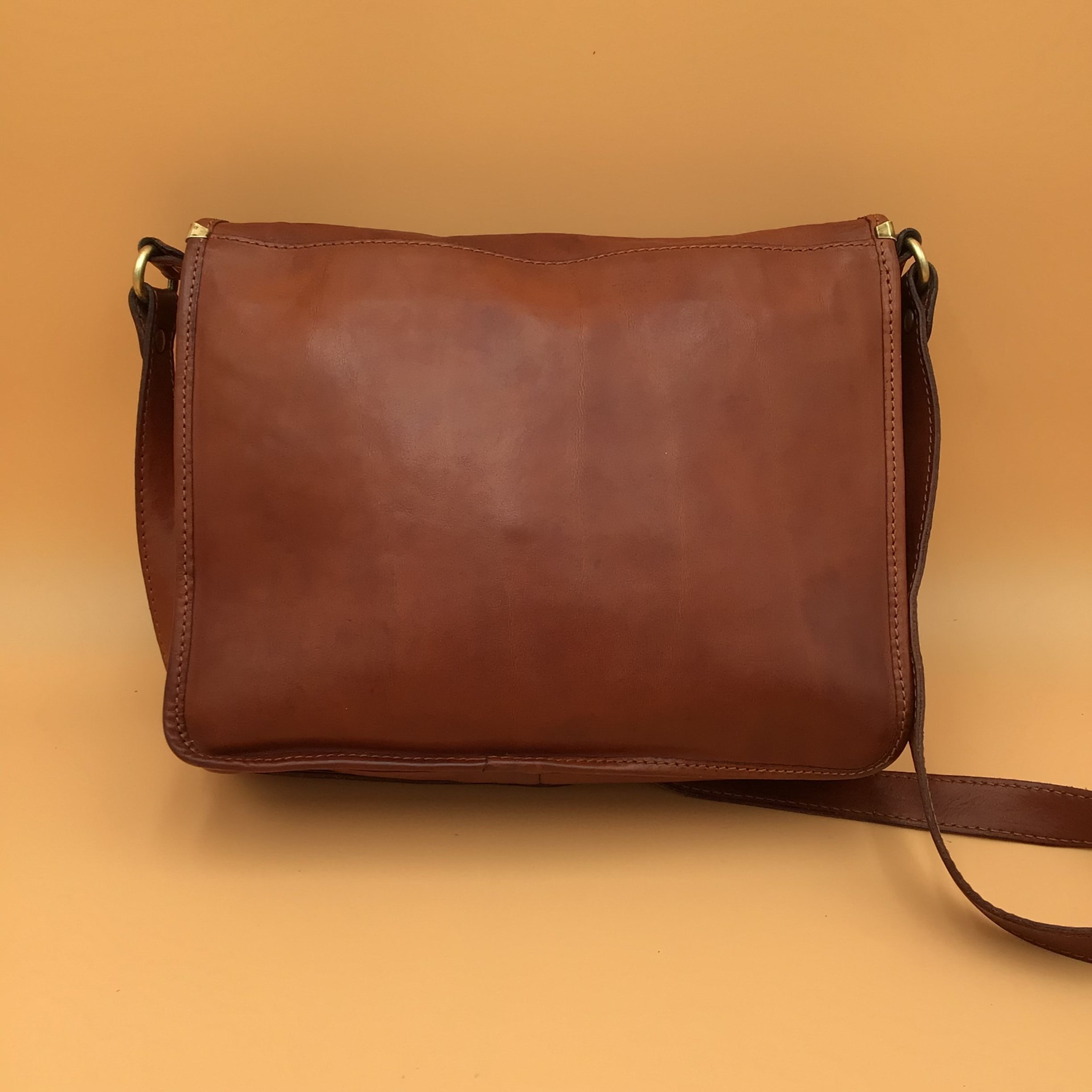 Il Medici Unisex Marrone Borsa a Tracolla in Pelle modello Satchel image 6