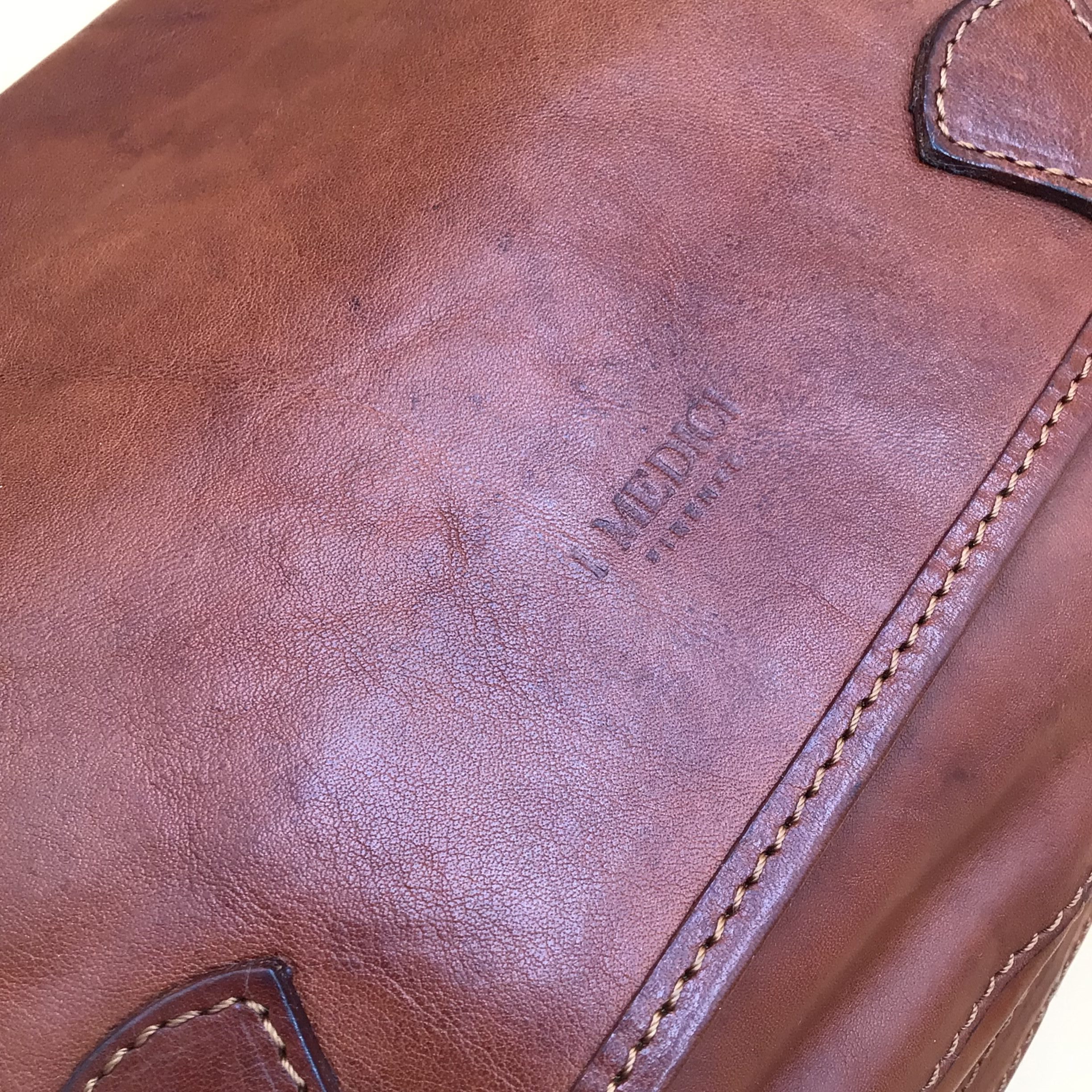 Il Medici Unisex Marrone Borsa a Tracolla in Pelle modello Satchel image 9