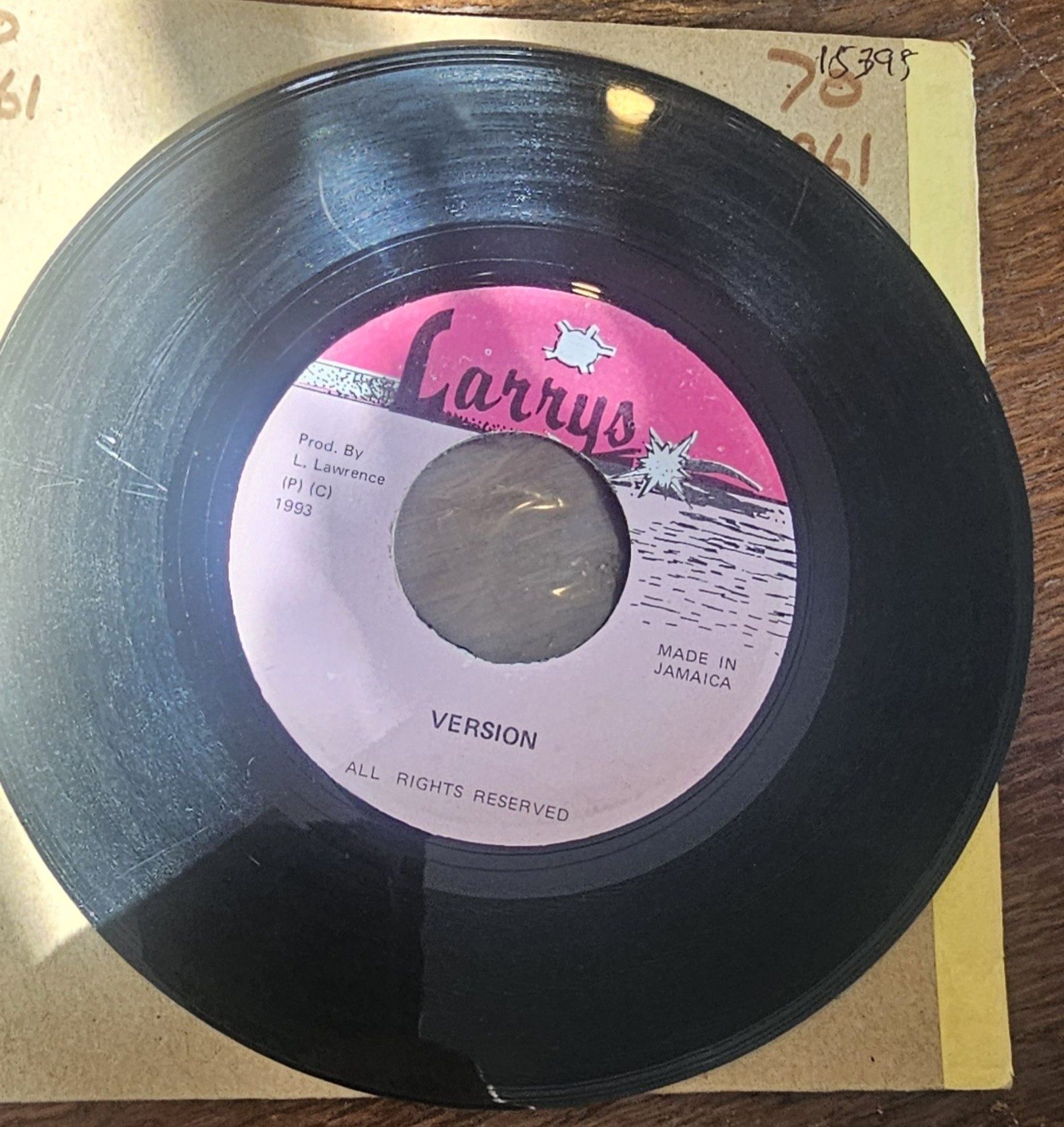 Chucky Banton Bogling The Night Away Larrys 7" Vinyl Single reggae image 2