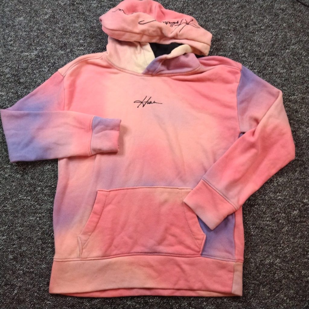 Hollister Women's Pink & Purple Ombre Hoodie XXS