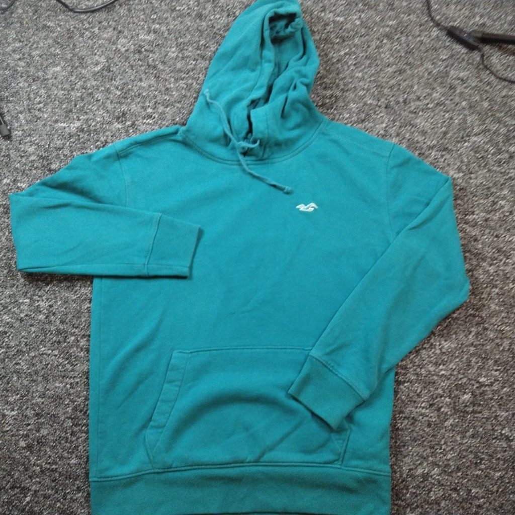 Hollister Men's Teal Hoodie XS
