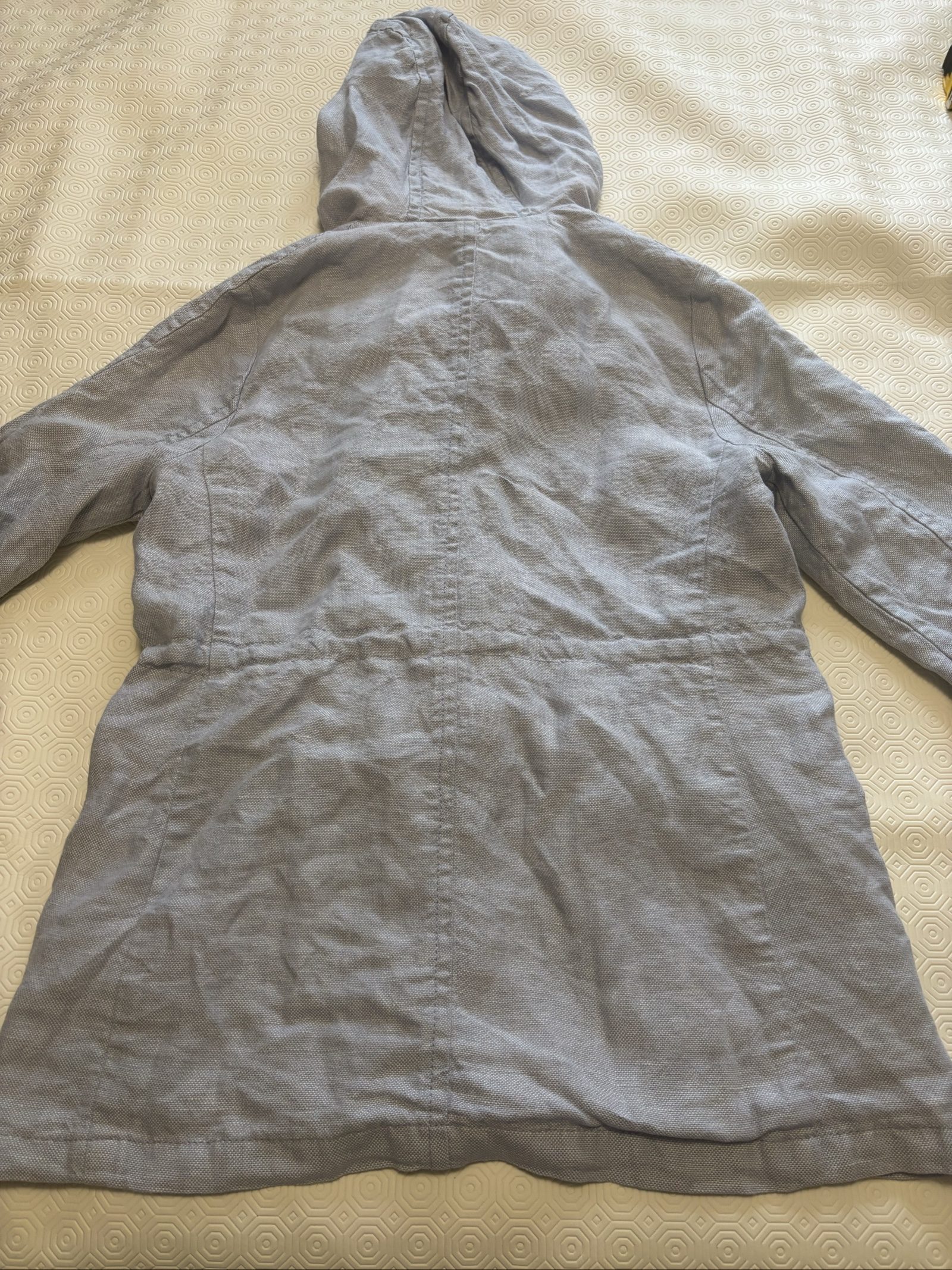 Lands' End Women's Pale Blue Hooded Jacket Small Casual image 4