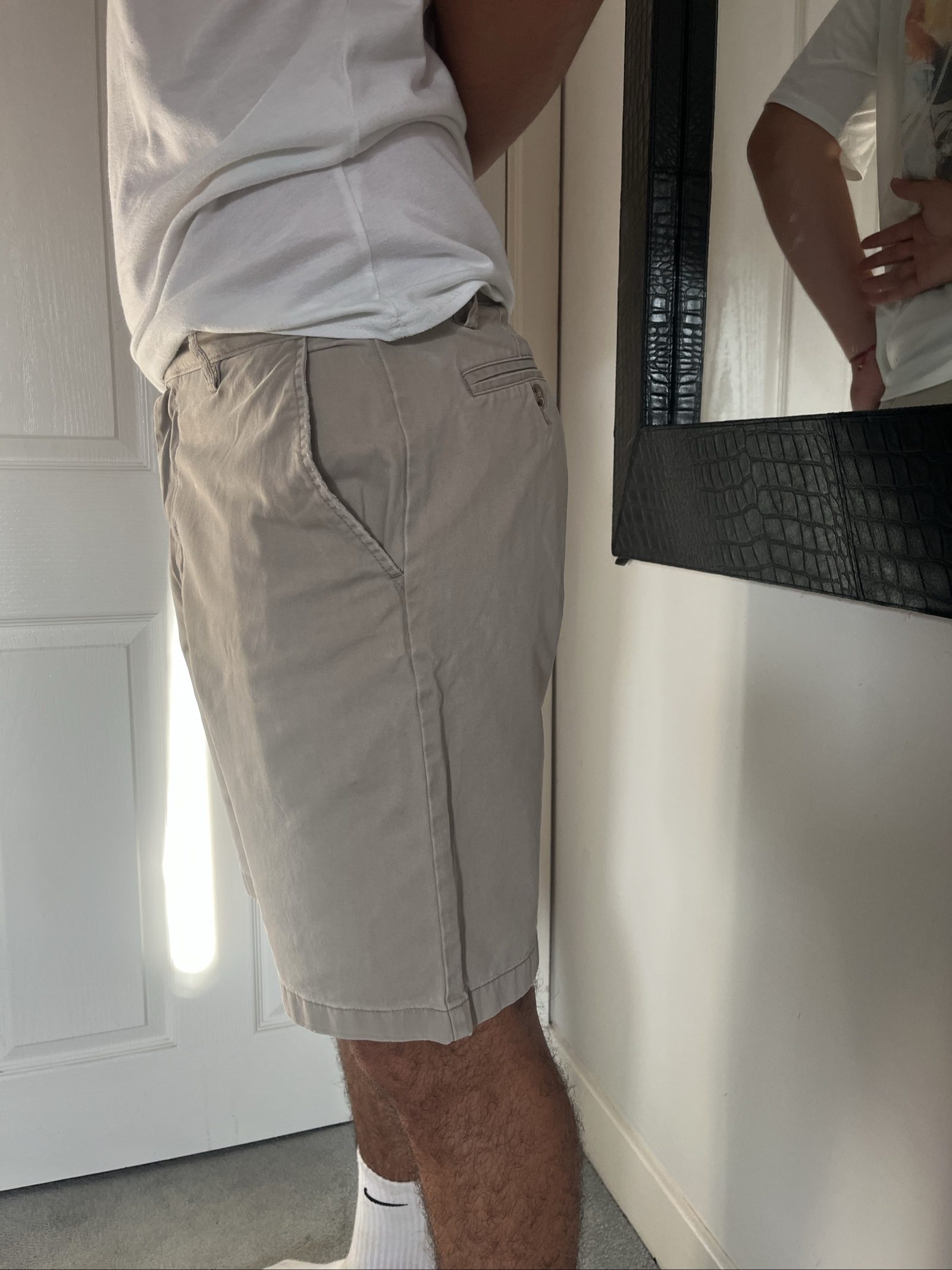 Nautica Men's Beige Cotton Chino Shorts Medium image 3