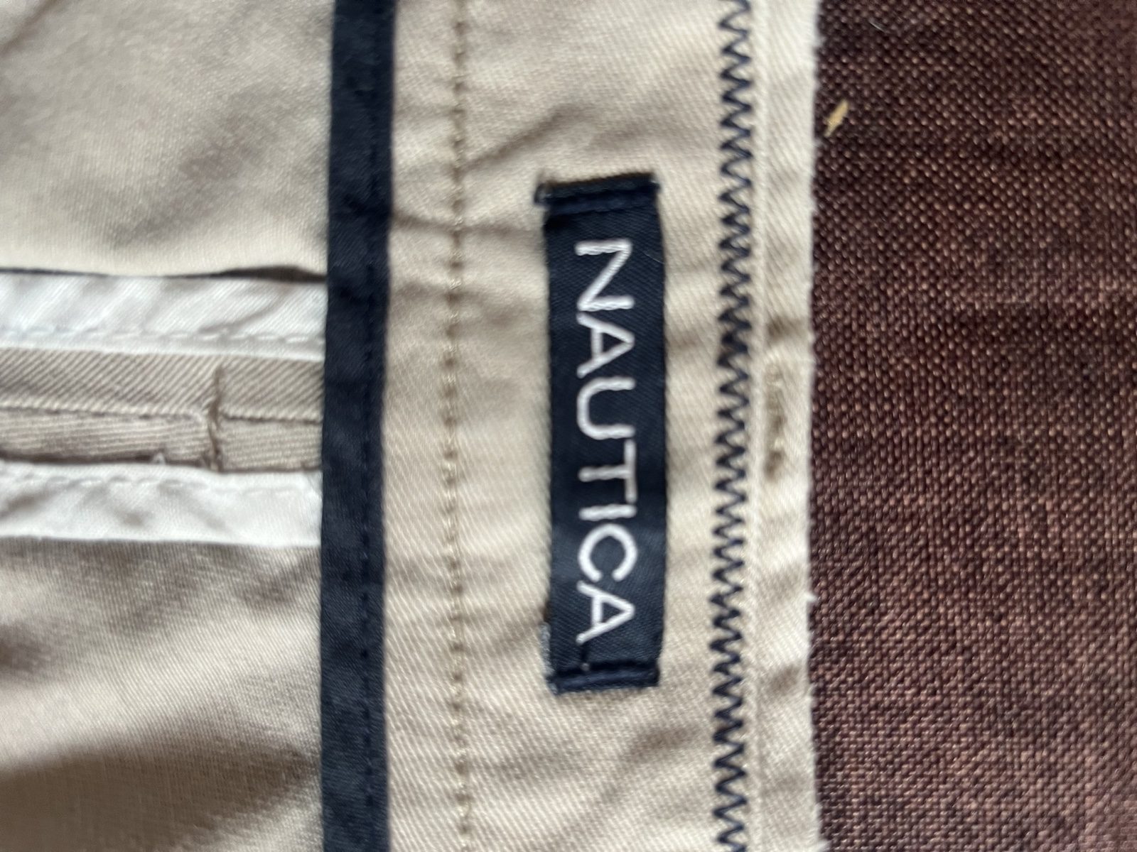 Nautica Men's Beige Cotton Chino Shorts Medium image 5