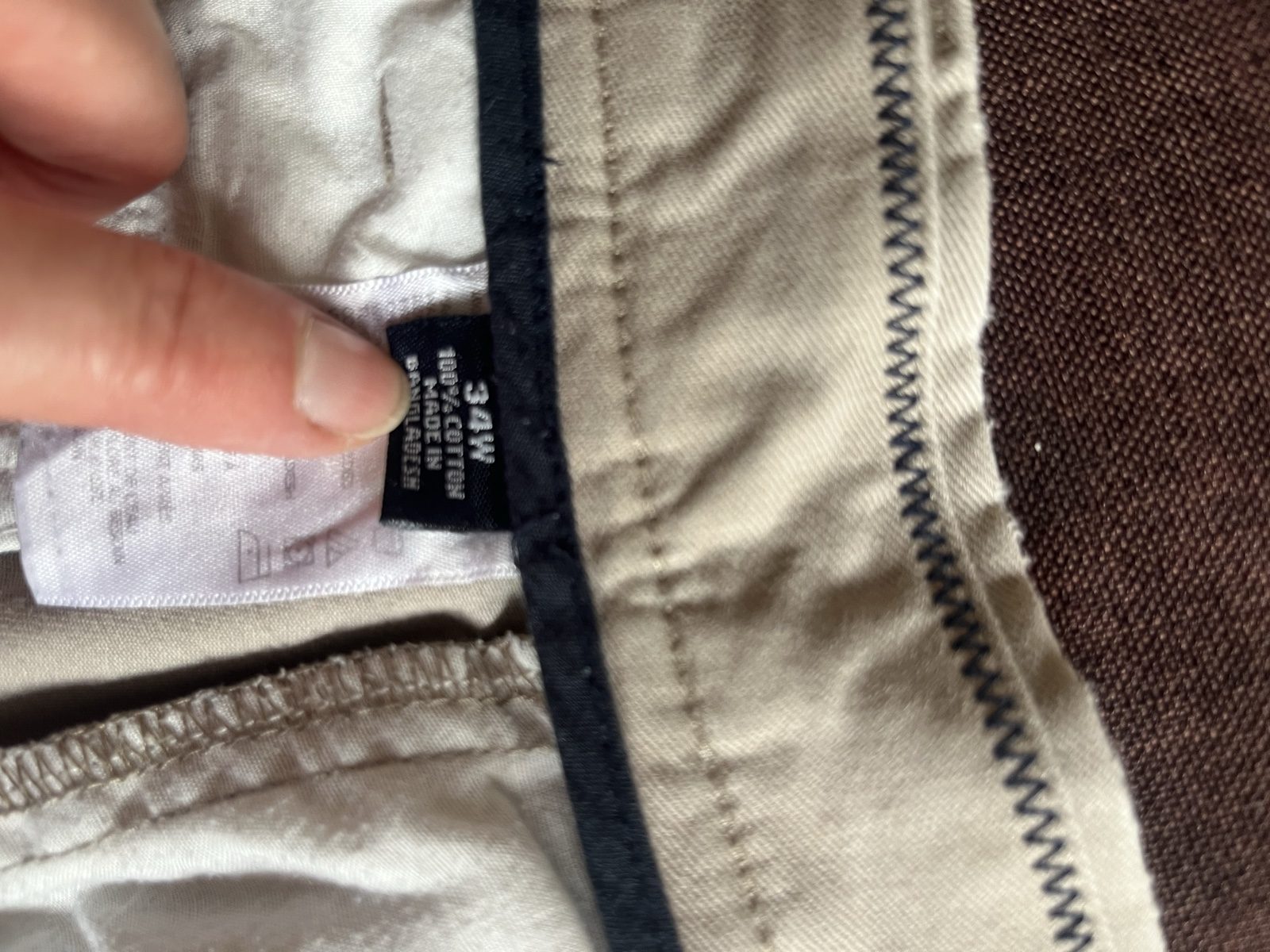 Nautica Men's Beige Cotton Chino Shorts Medium image 6