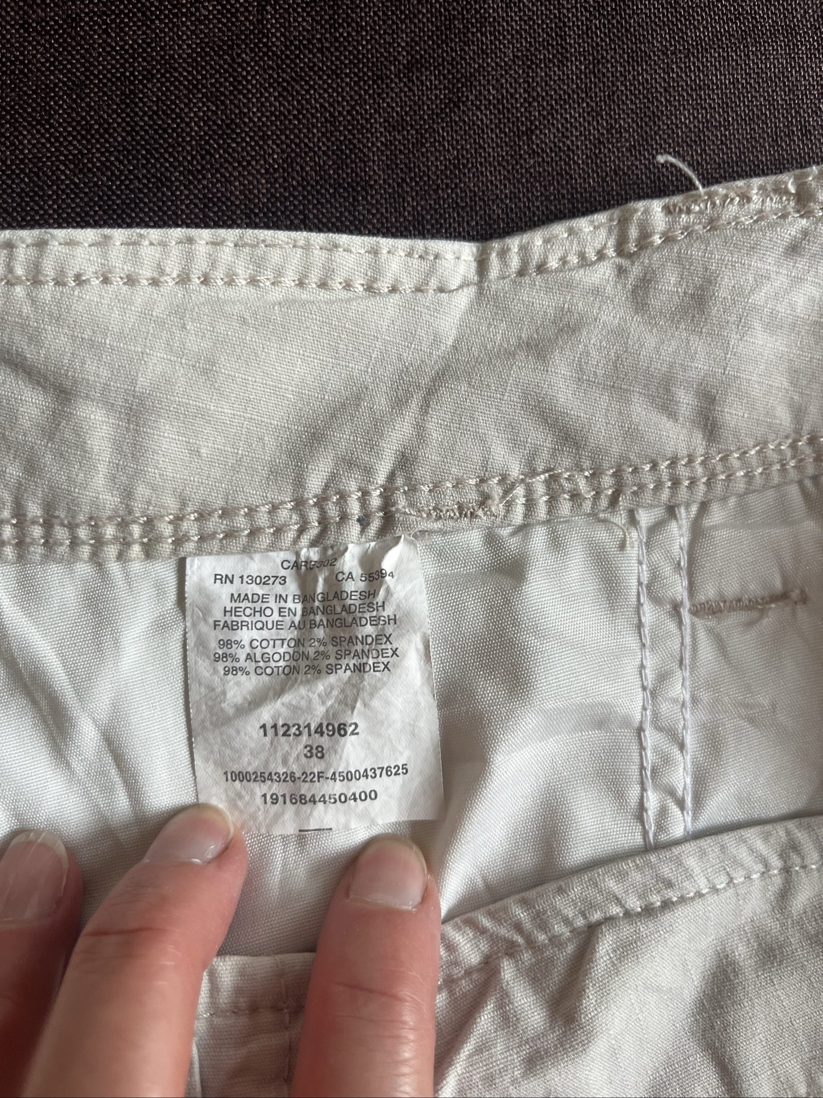 Wrangler Men's Beige Cargo Shorts Large Cotton image 7