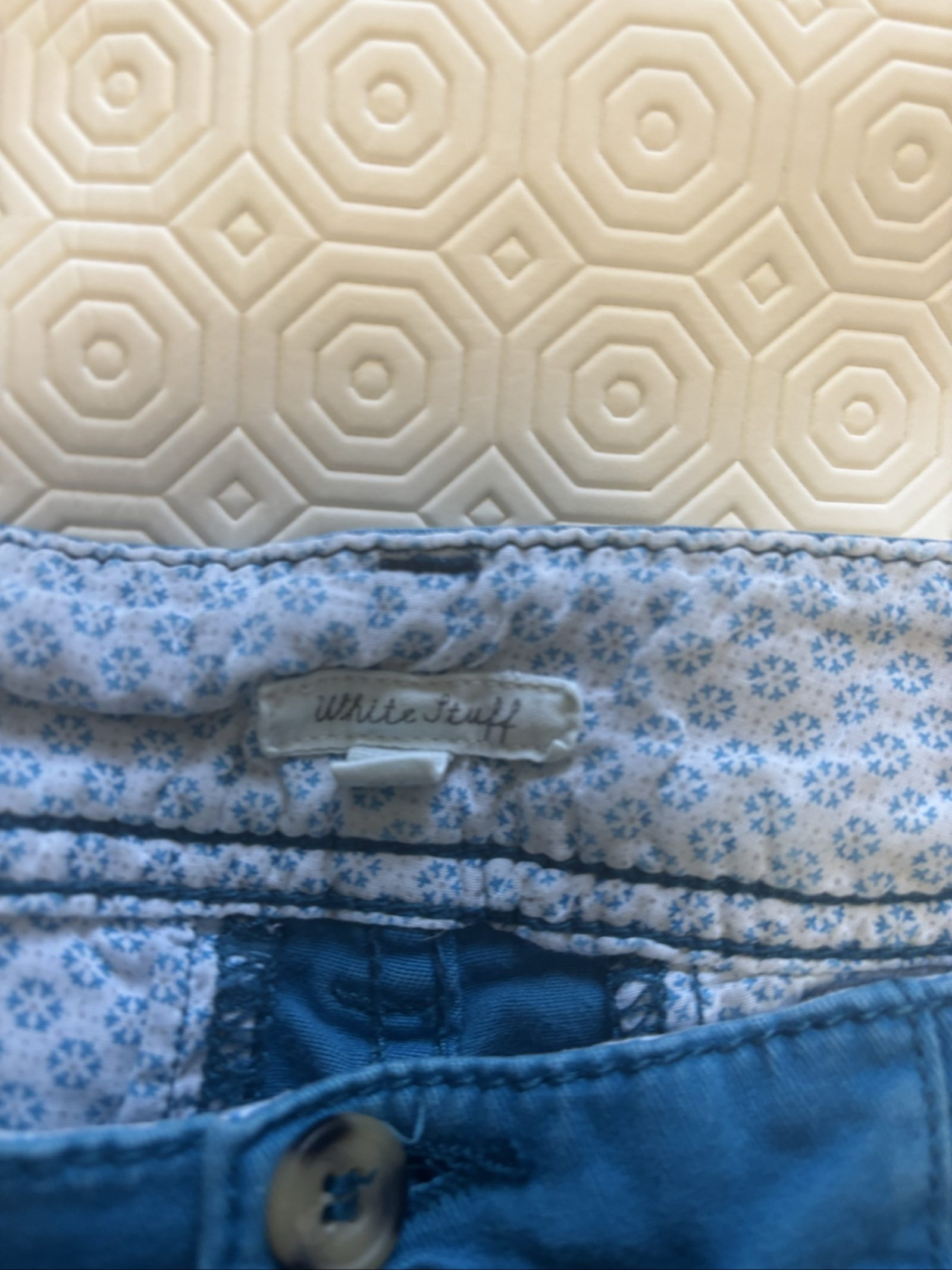 White Stuff Blue Casual Trousers Size 12 Relaxed Fit image 5