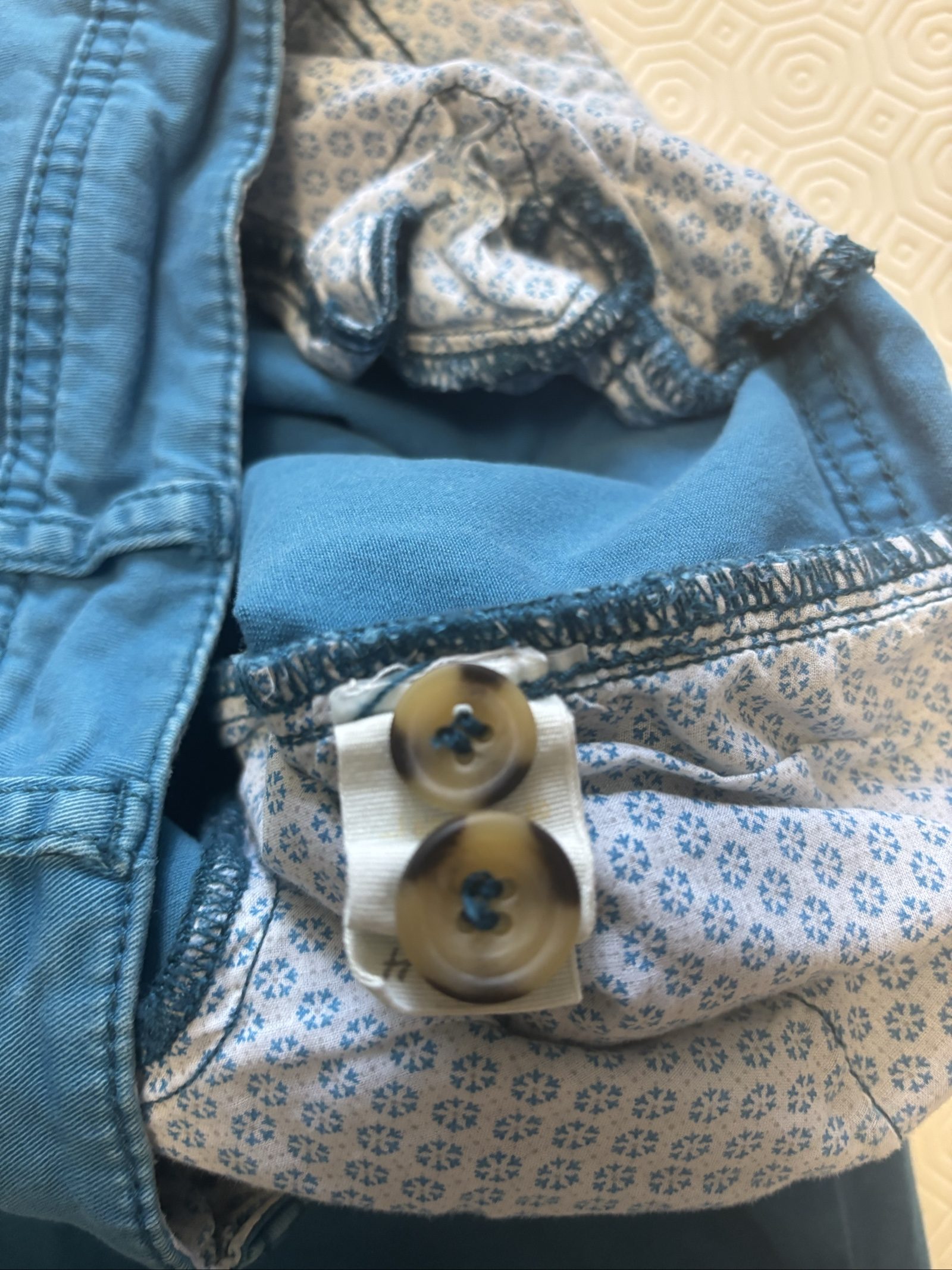 White Stuff Blue Casual Trousers Size 12 Relaxed Fit image 6