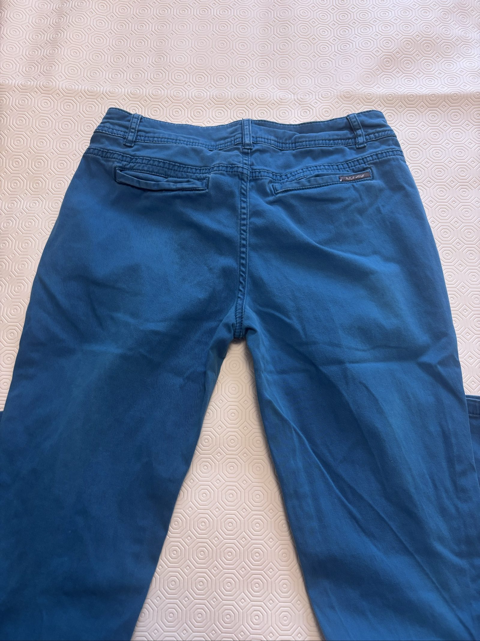 White Stuff Blue Casual Trousers Size 12 Relaxed Fit image 7