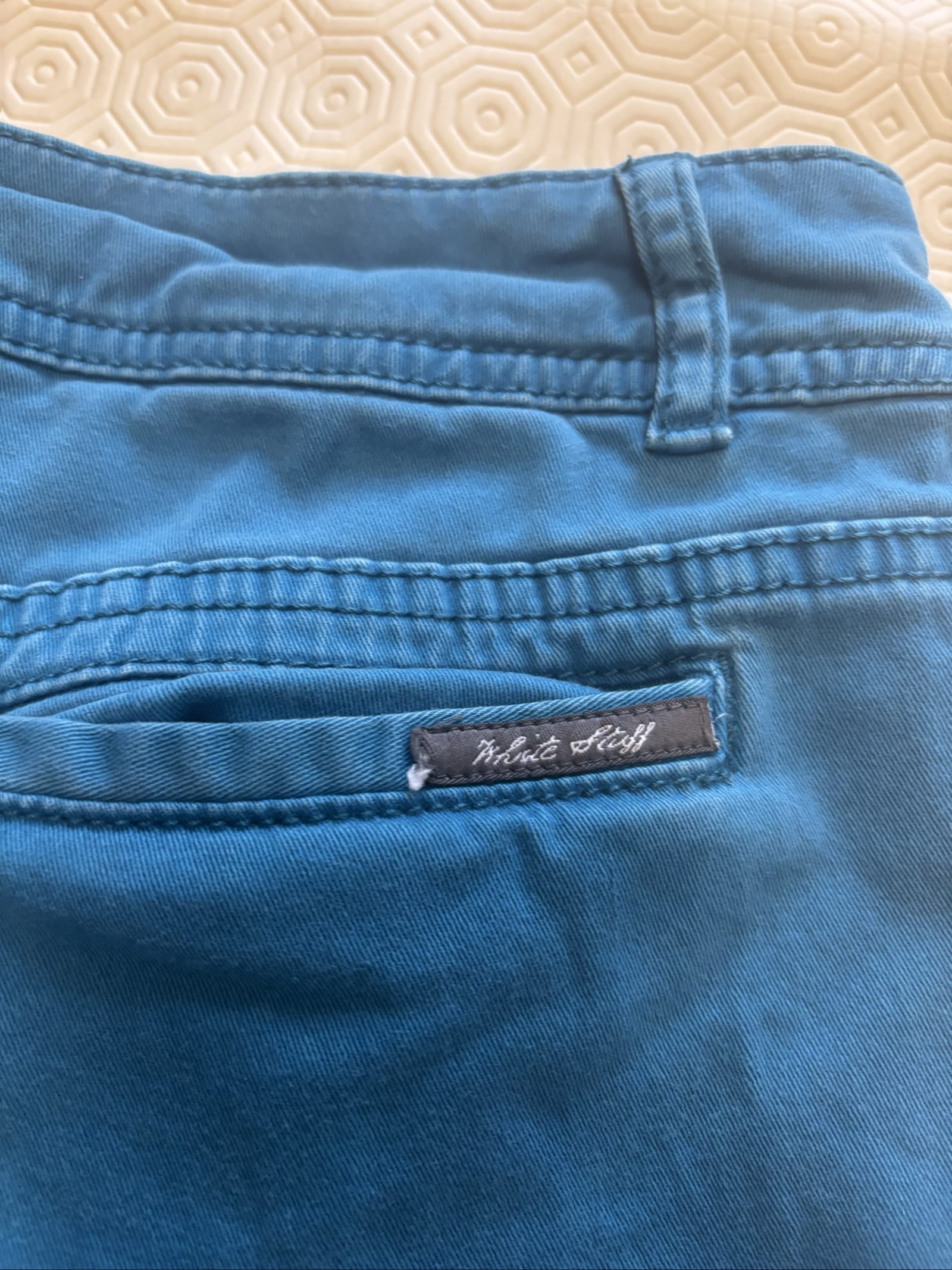 White Stuff Blue Casual Trousers Size 12 Relaxed Fit image 8