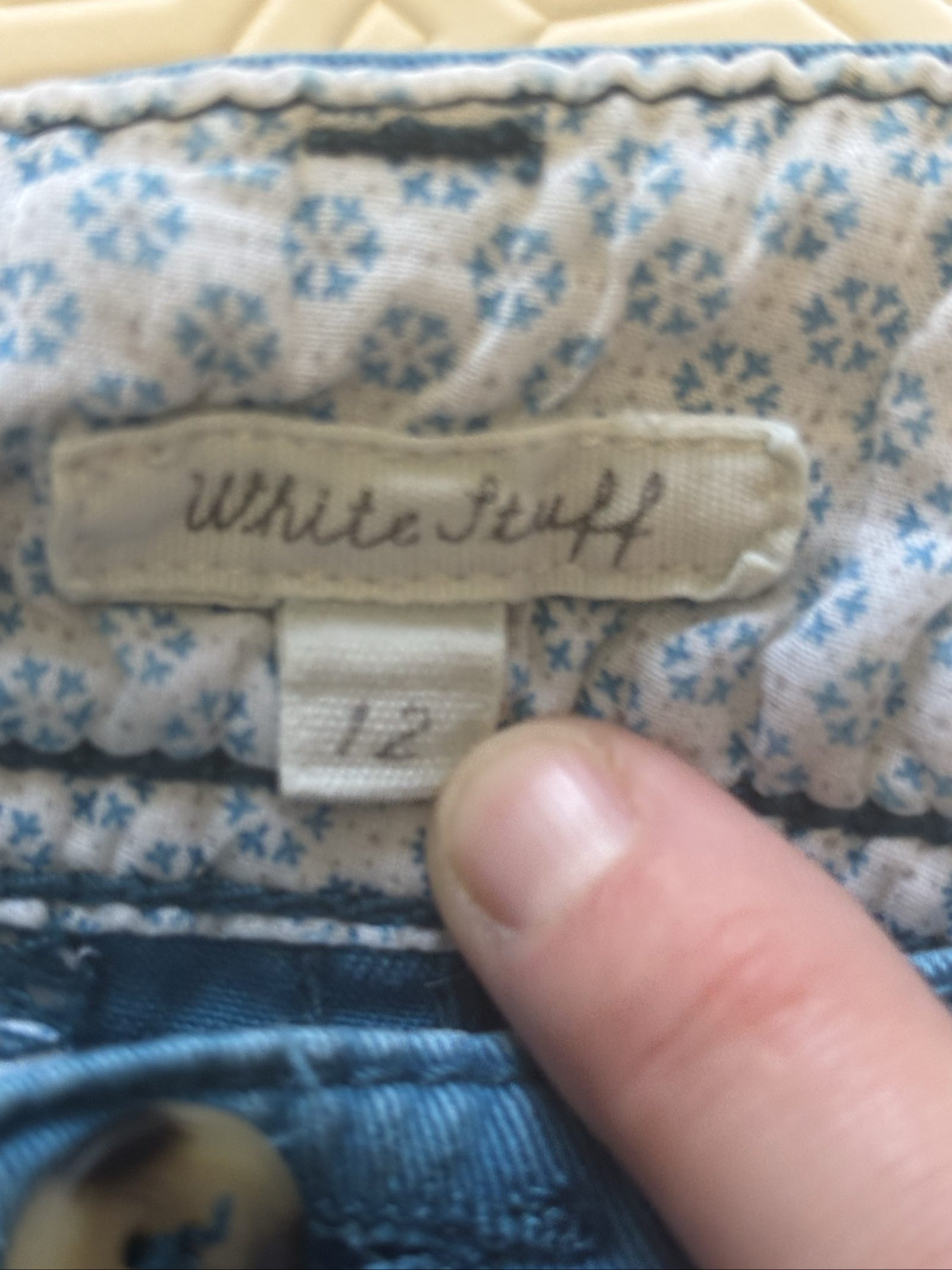 White Stuff Blue Casual Trousers Size 12 Relaxed Fit image 10