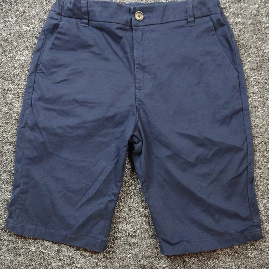 M&S Navy Blue Boys Cotton Shorts Age 12-13 Years