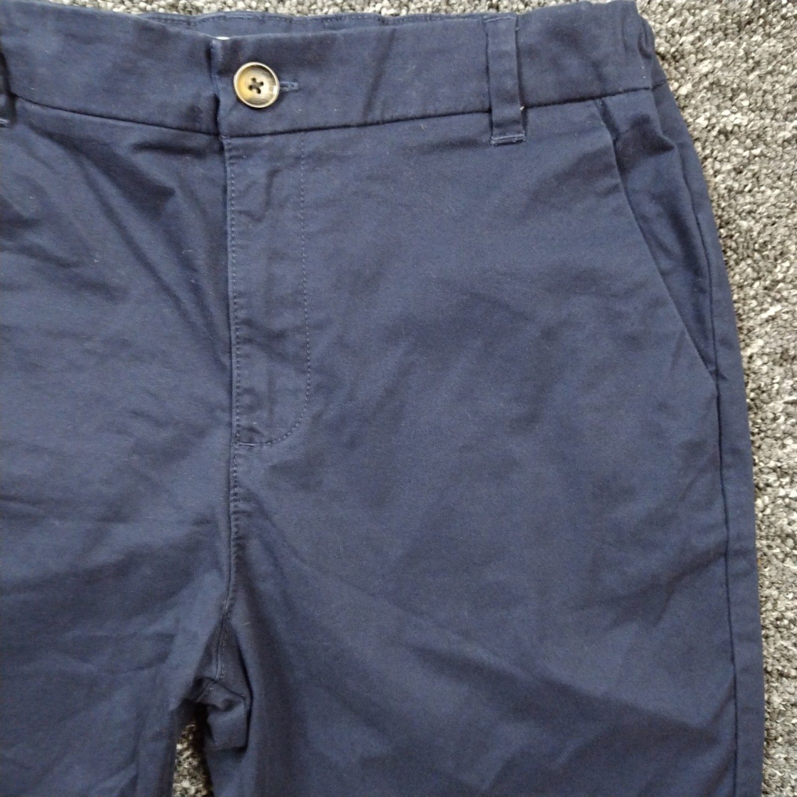 M&S Navy Blue Boys Cotton Shorts Age 12-13 Years image 2