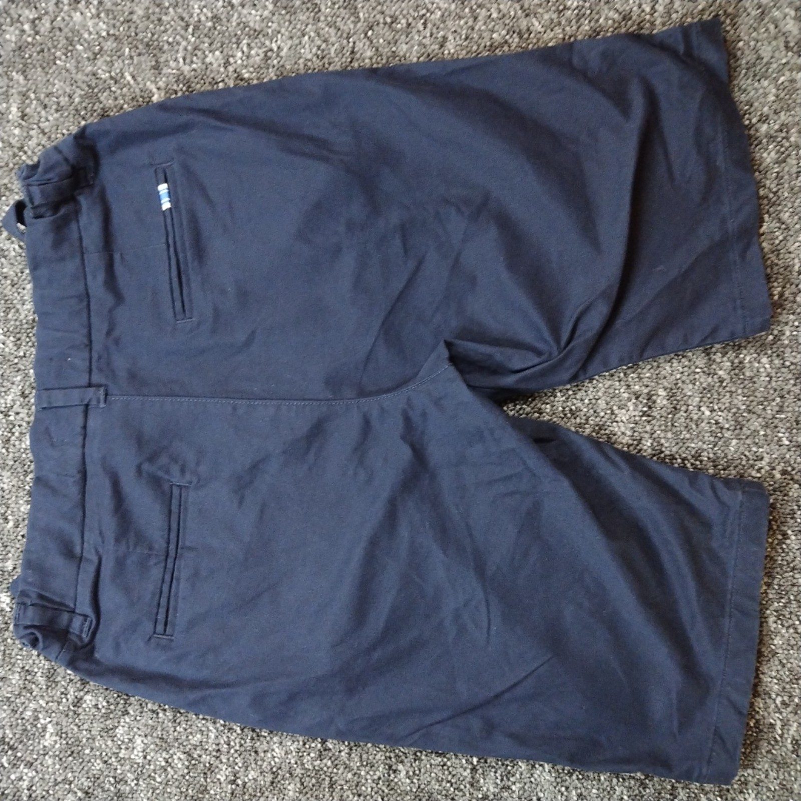 M&S Navy Blue Boys Cotton Shorts Age 12-13 Years image 3