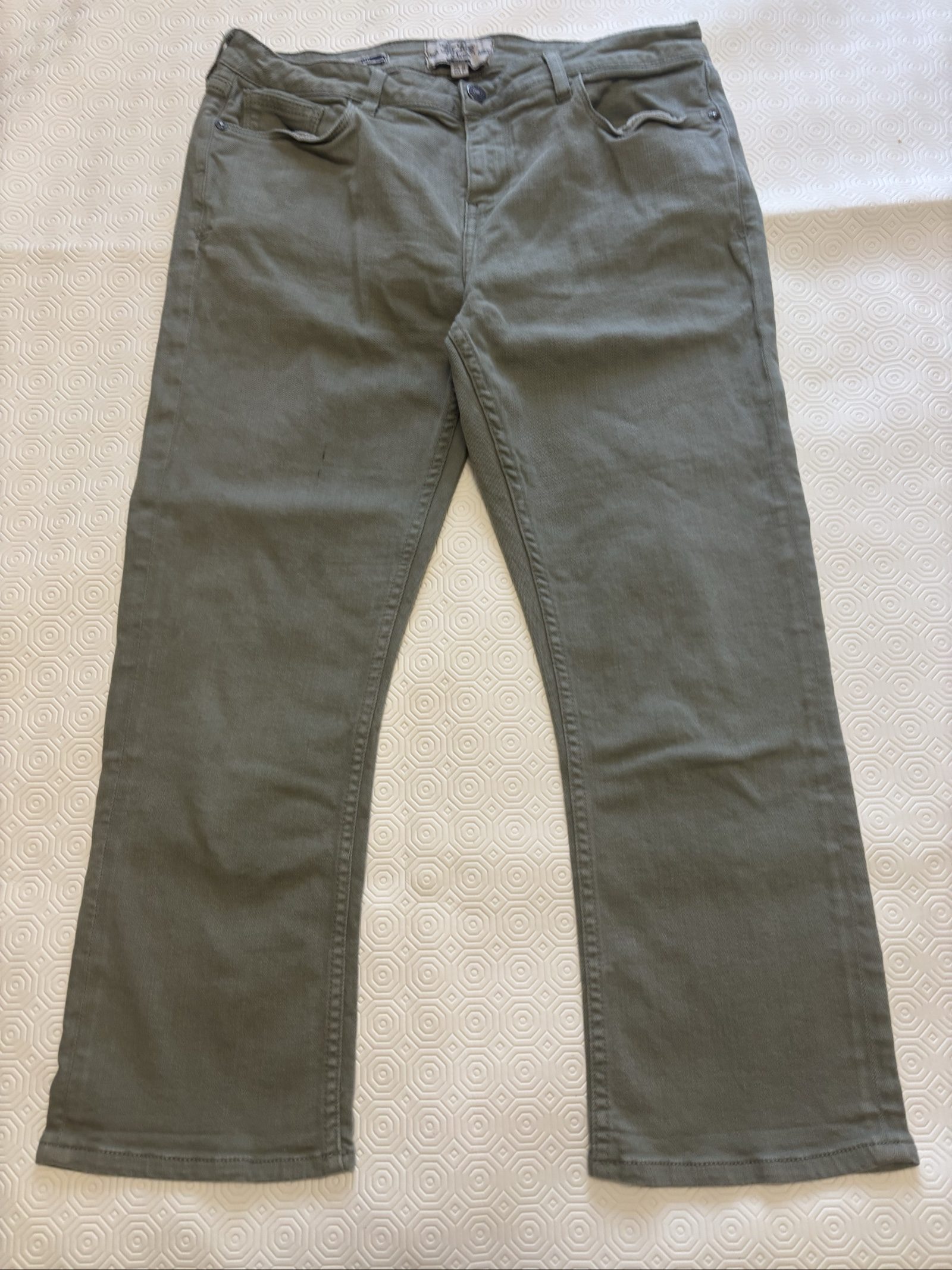 Fat Face Women Green Crop Denim Jeans UK 12