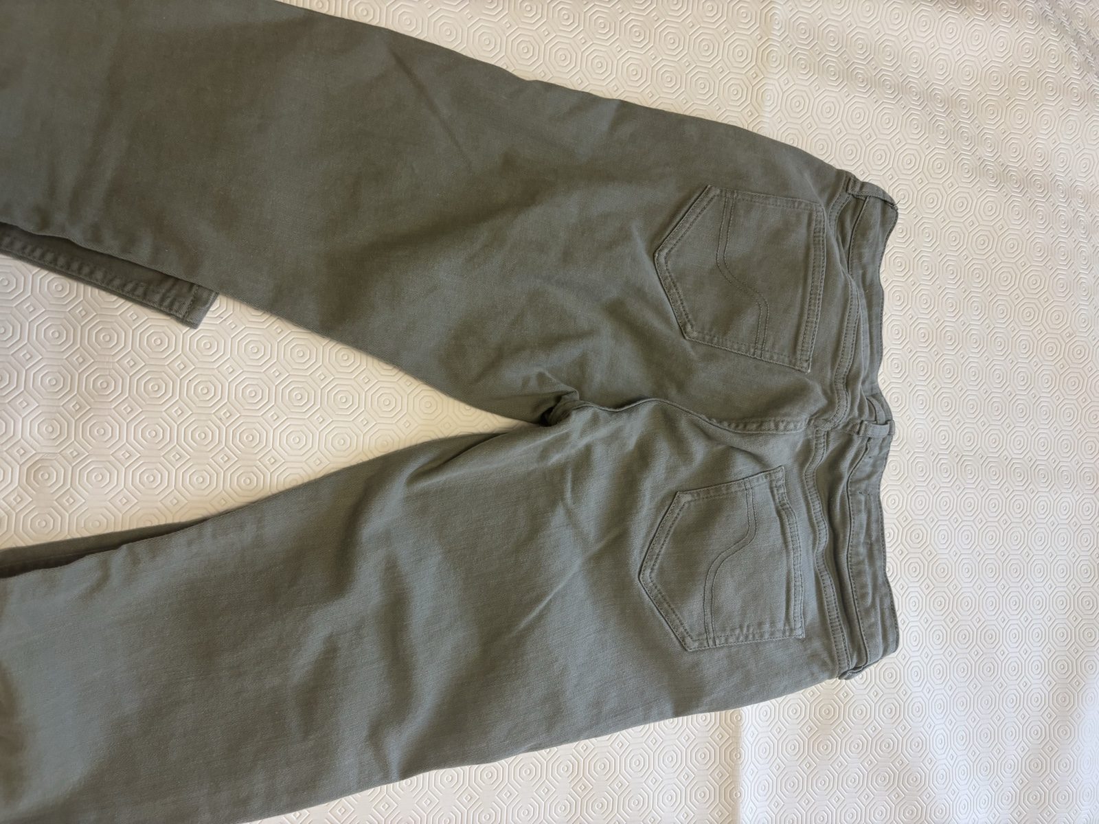 Fat Face Women Green Crop Denim Jeans UK 12 image 6