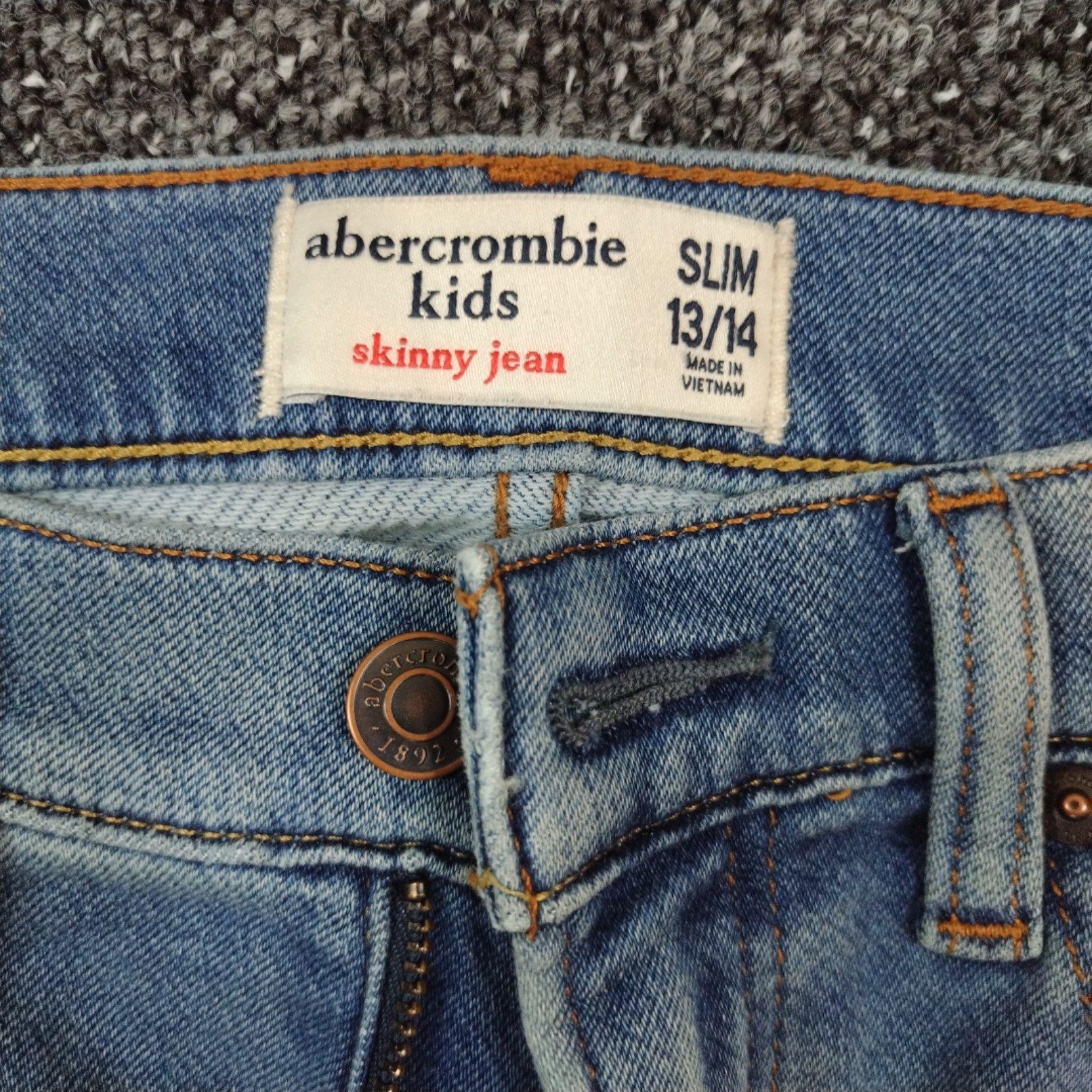Abercrombie Kids Blue Skinny Jeans Slim 13/14 image 4