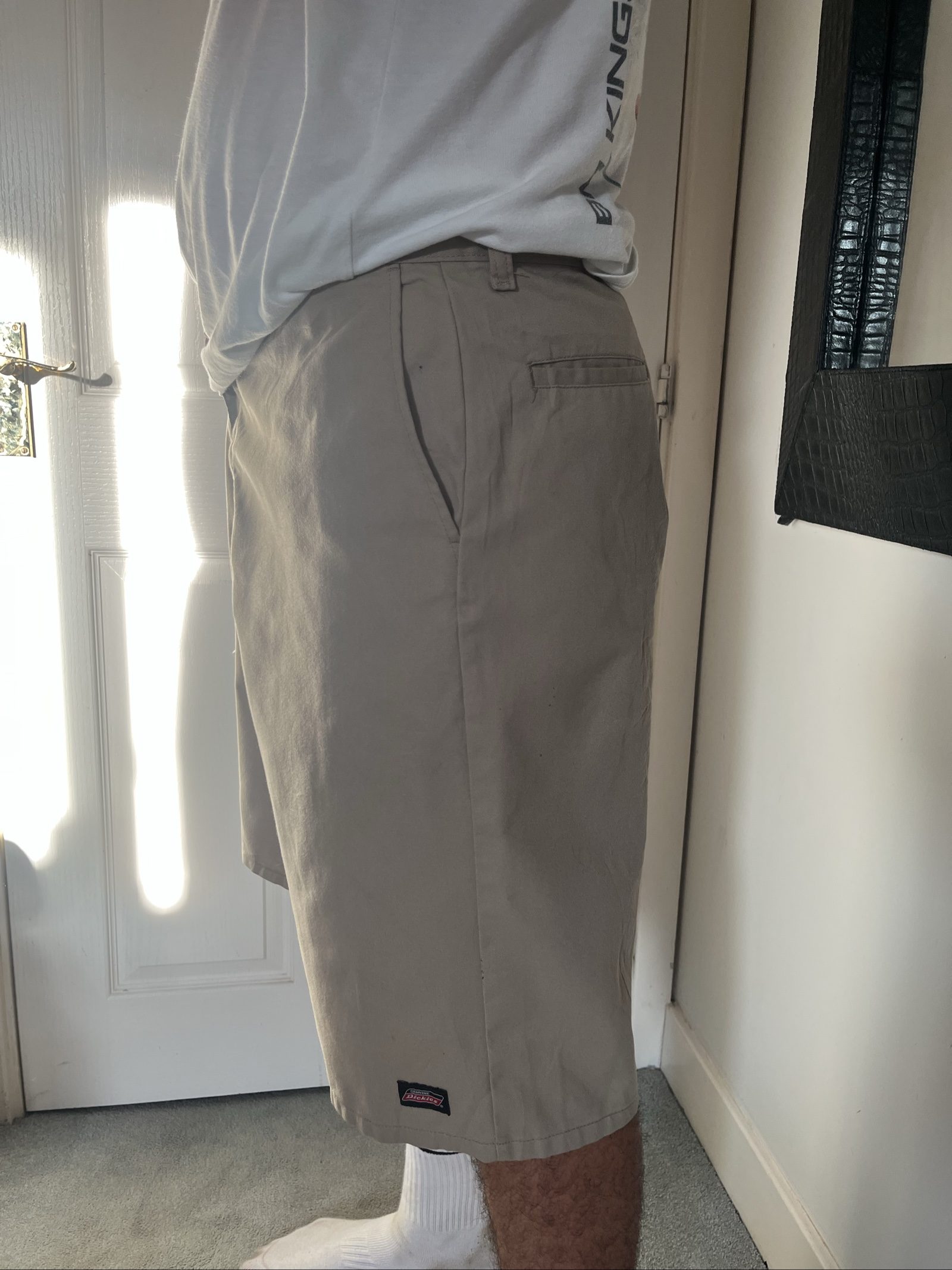 Dickies Men's Beige Work Shorts Large Classic Fit image 3