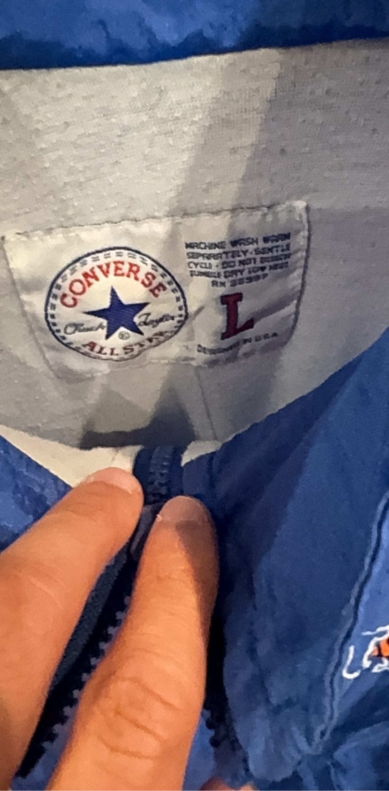Converse Blue & White University of Kentucky Varsity Jacket Large image 3