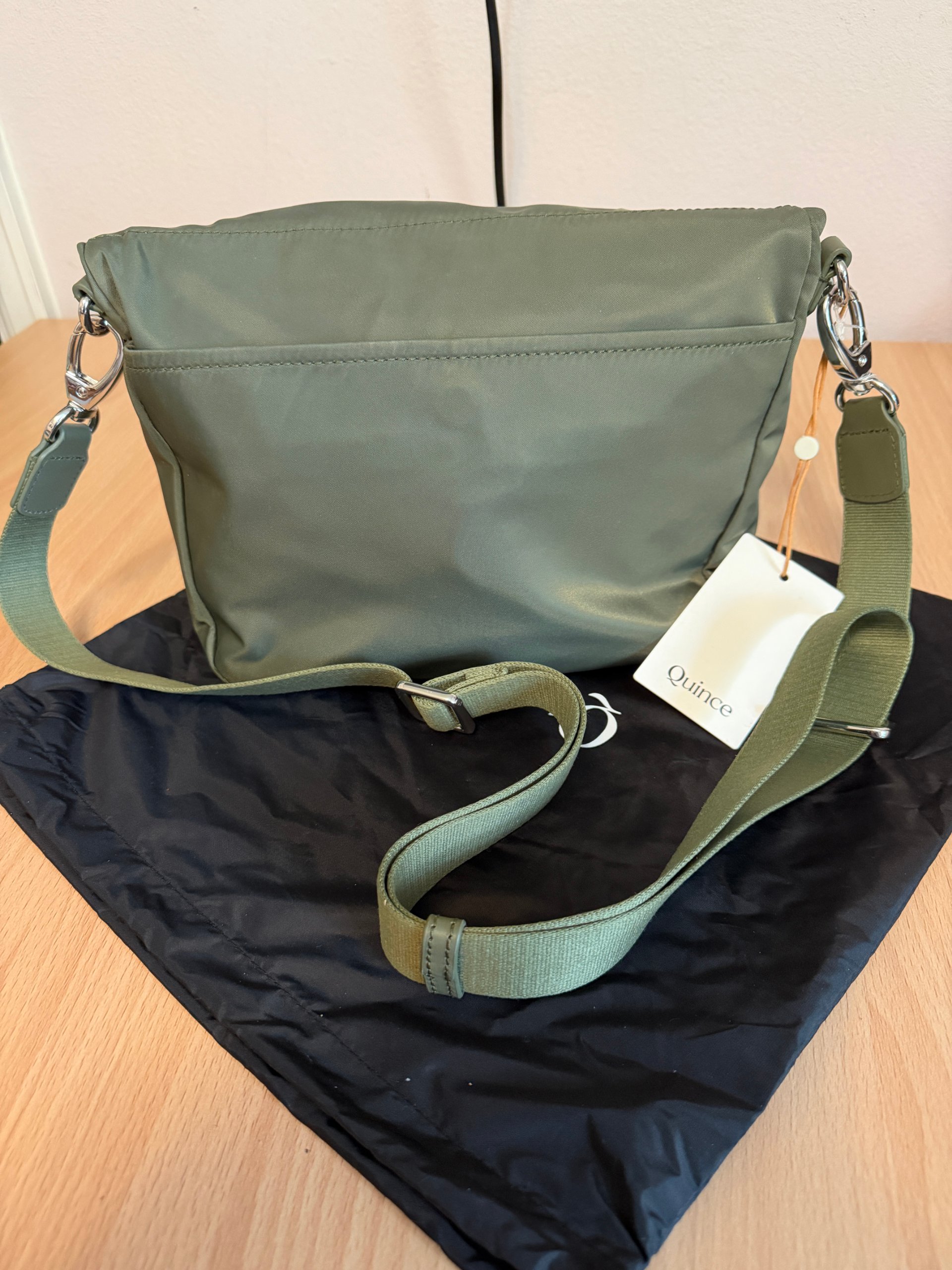 Quince NWT Revive Nylon Foldover Crossbody bag image 5